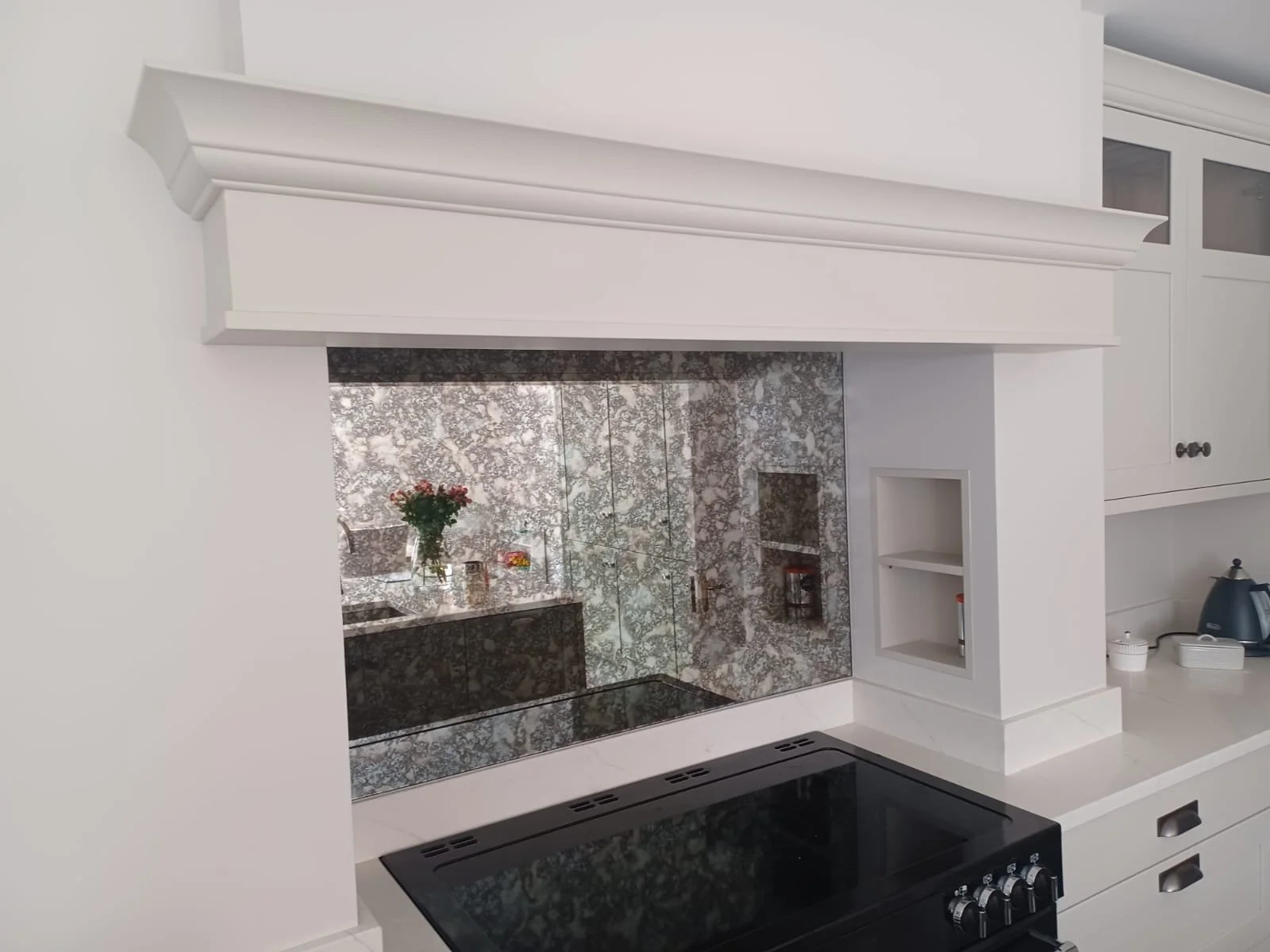 Antique mirror splashback Northern Ireland 