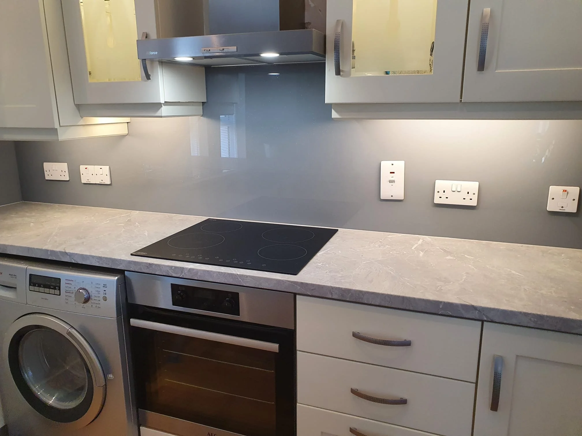 Coloured kitchen Glass Northern Ireland 