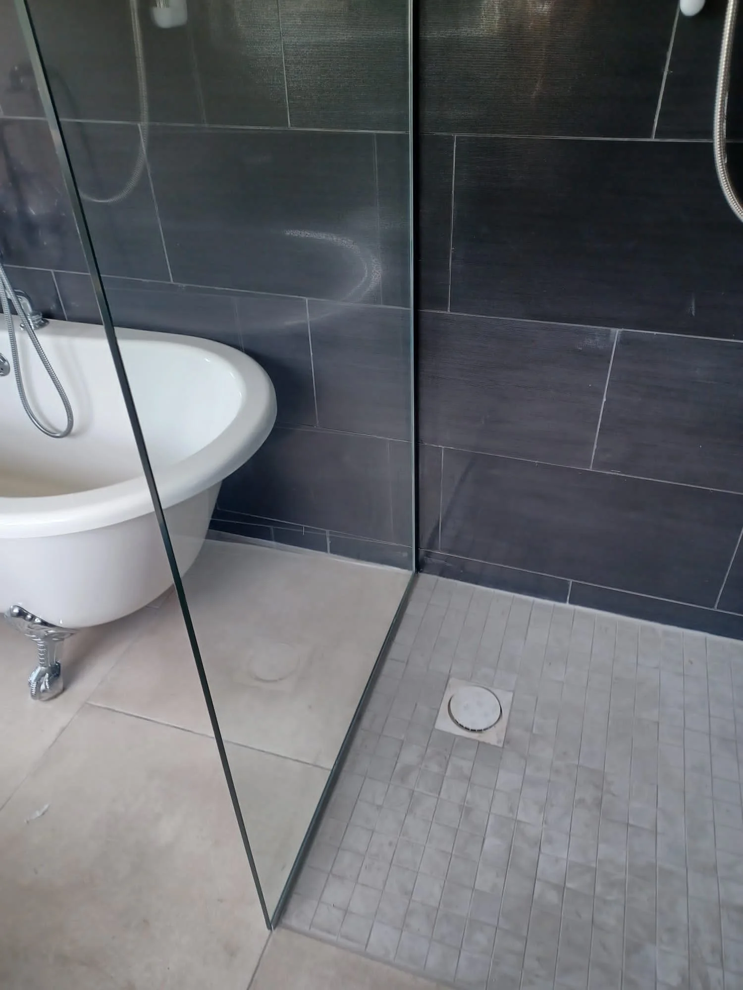 Bespoke Glass shower screen Northern Ireland.