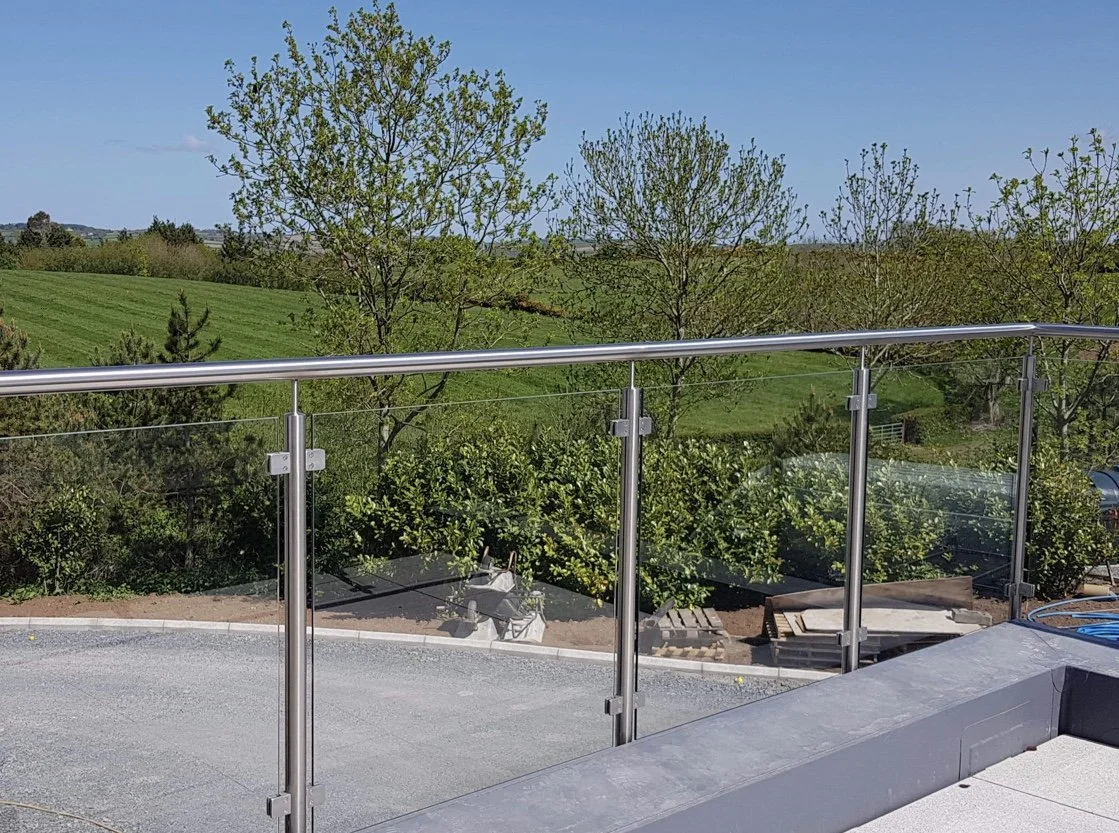 Glass and Stainless balustrade  For stairs or Balconies 
