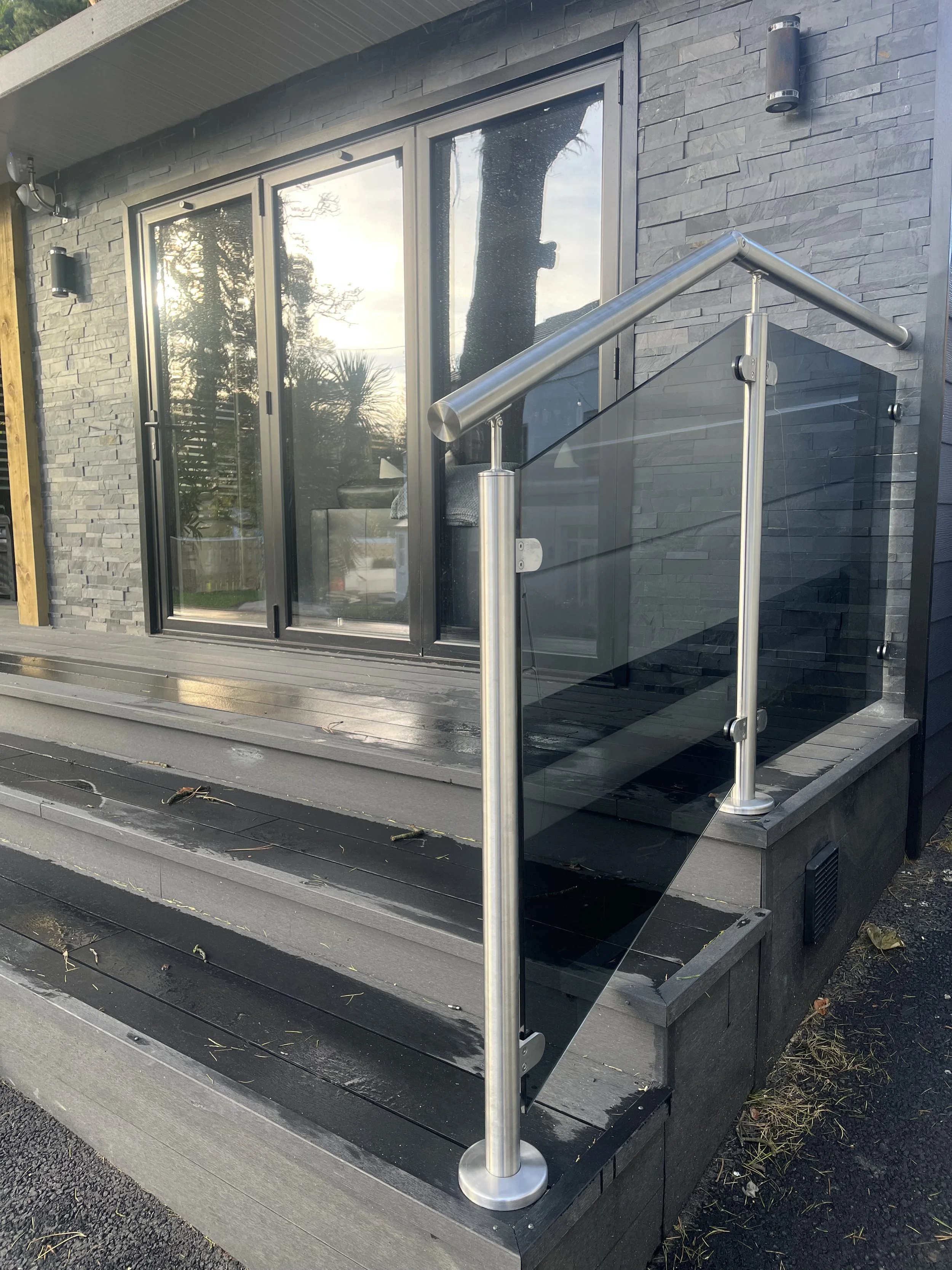 External balustrade fitted for a customer’s in Newcastle Co Down . 