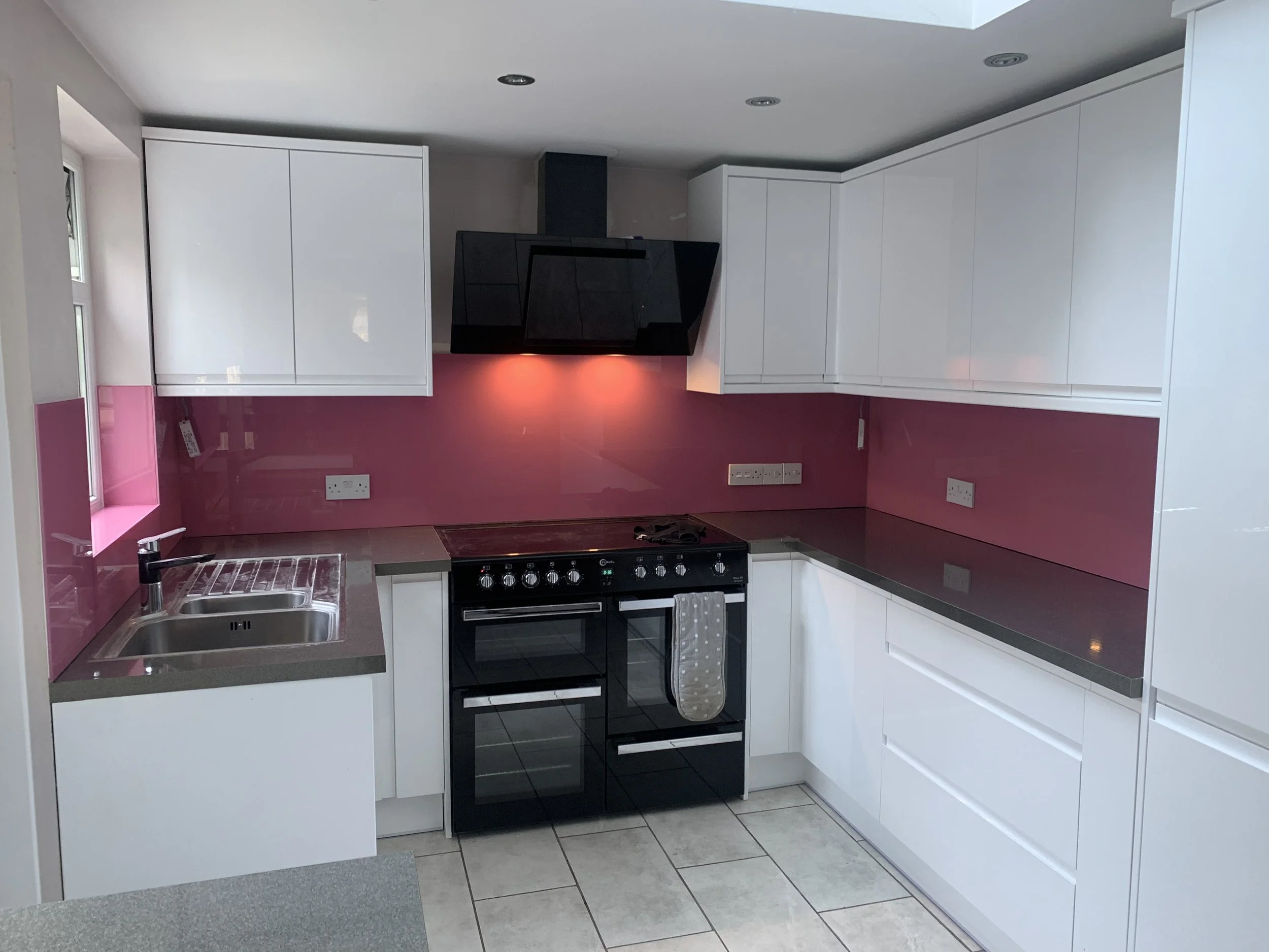 Coloured Kitchen Glass Splashbacks Northen Ireland 