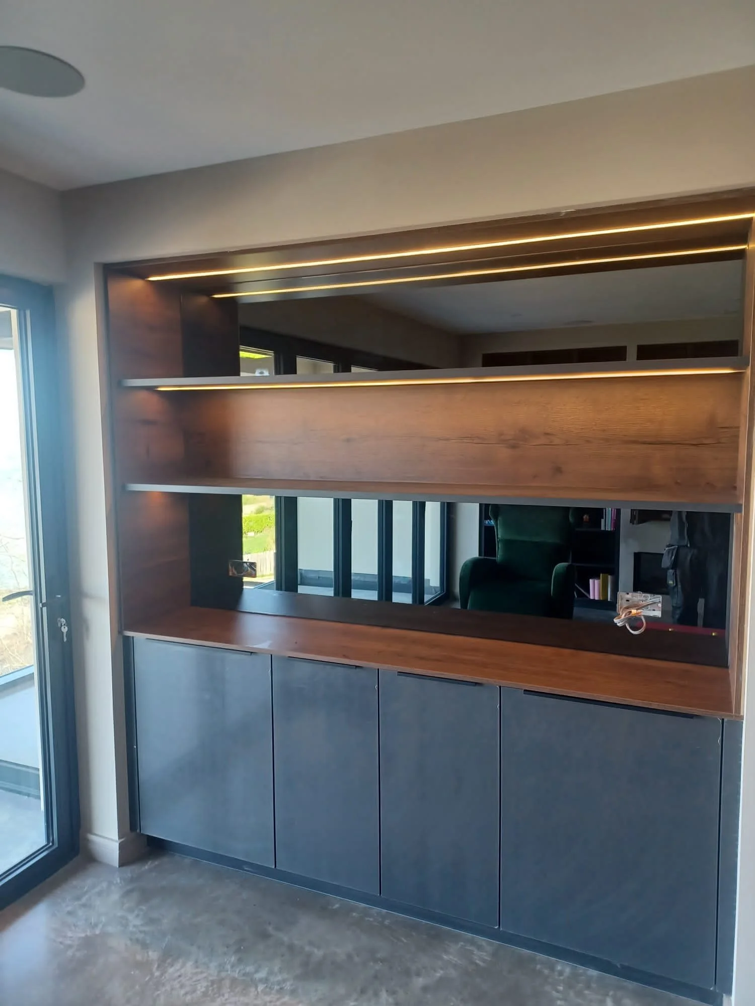 Mirror Grey Kitchen Splashback Co Down 