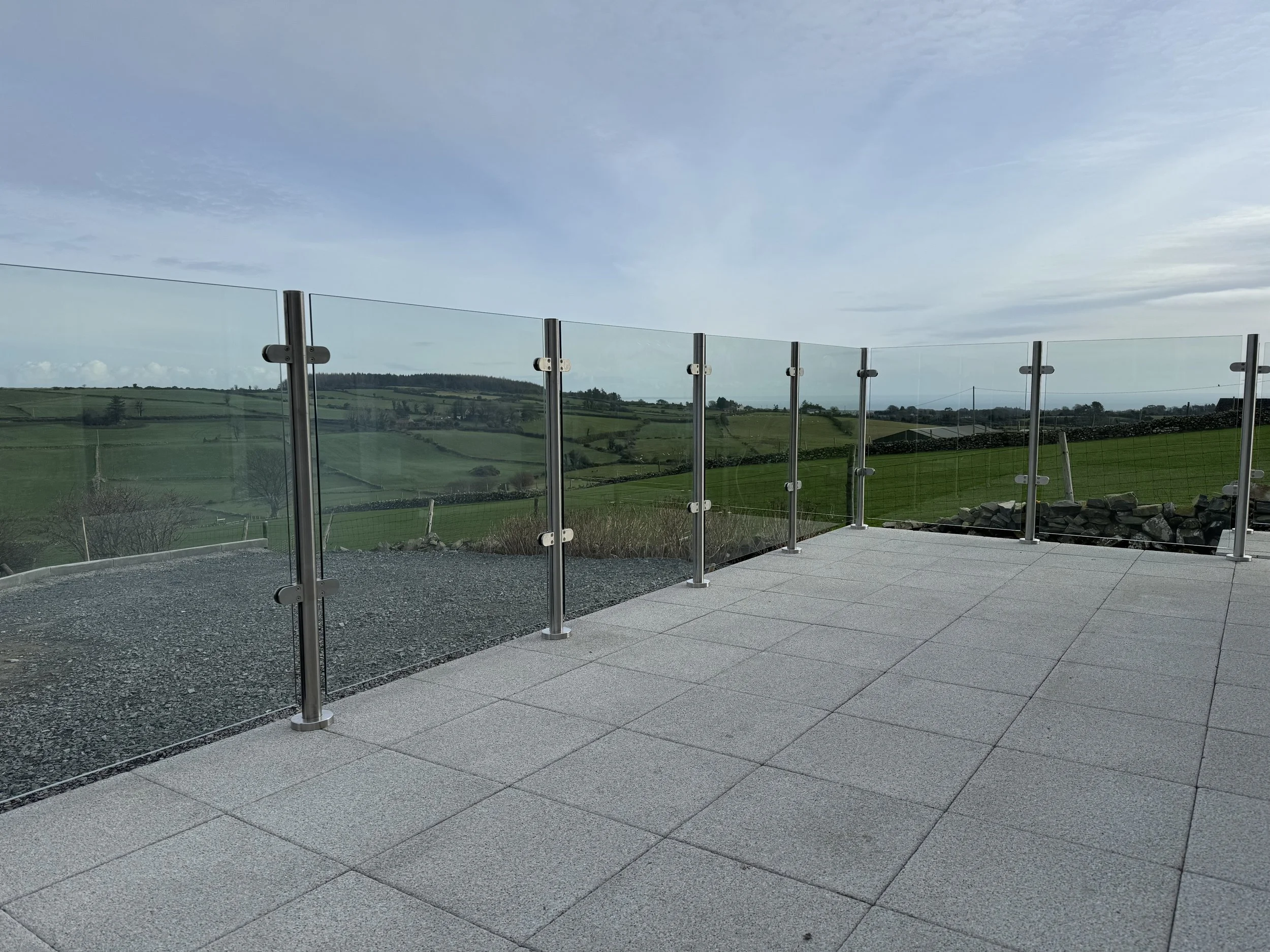 Stainless And Glass Balustrade / Balconies  Fitted in Northern Ireland 