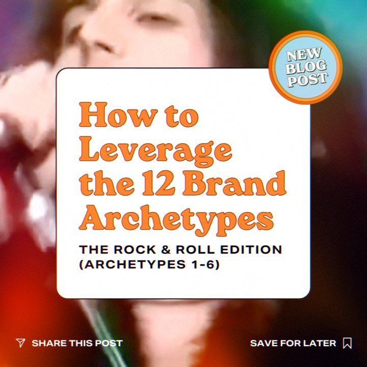 ARCHETYPES 1-6 ⚡️ Brands and businesses who know how to effectively use the 12 brand archetypes to communicate, make their audience faint like it&rsquo;s 1985 and Freddy Mercury just stepped on stage. 

👉👉Read the full blog post using our link in b