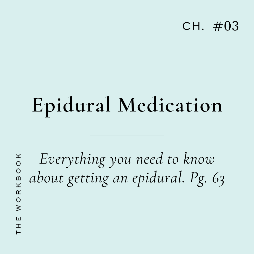 Epidural Medication