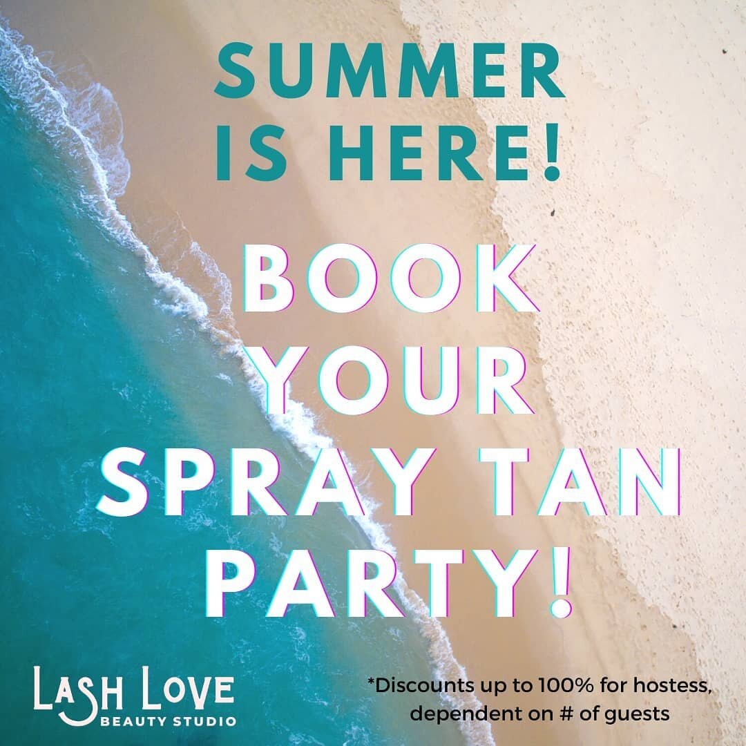 Something fun to do post pandemic! Get your girls together and have a spray tan party outside! 🌞
🙋🏼&zwj;♀️ Get a discounted tan if you host! 
📲 DM for details