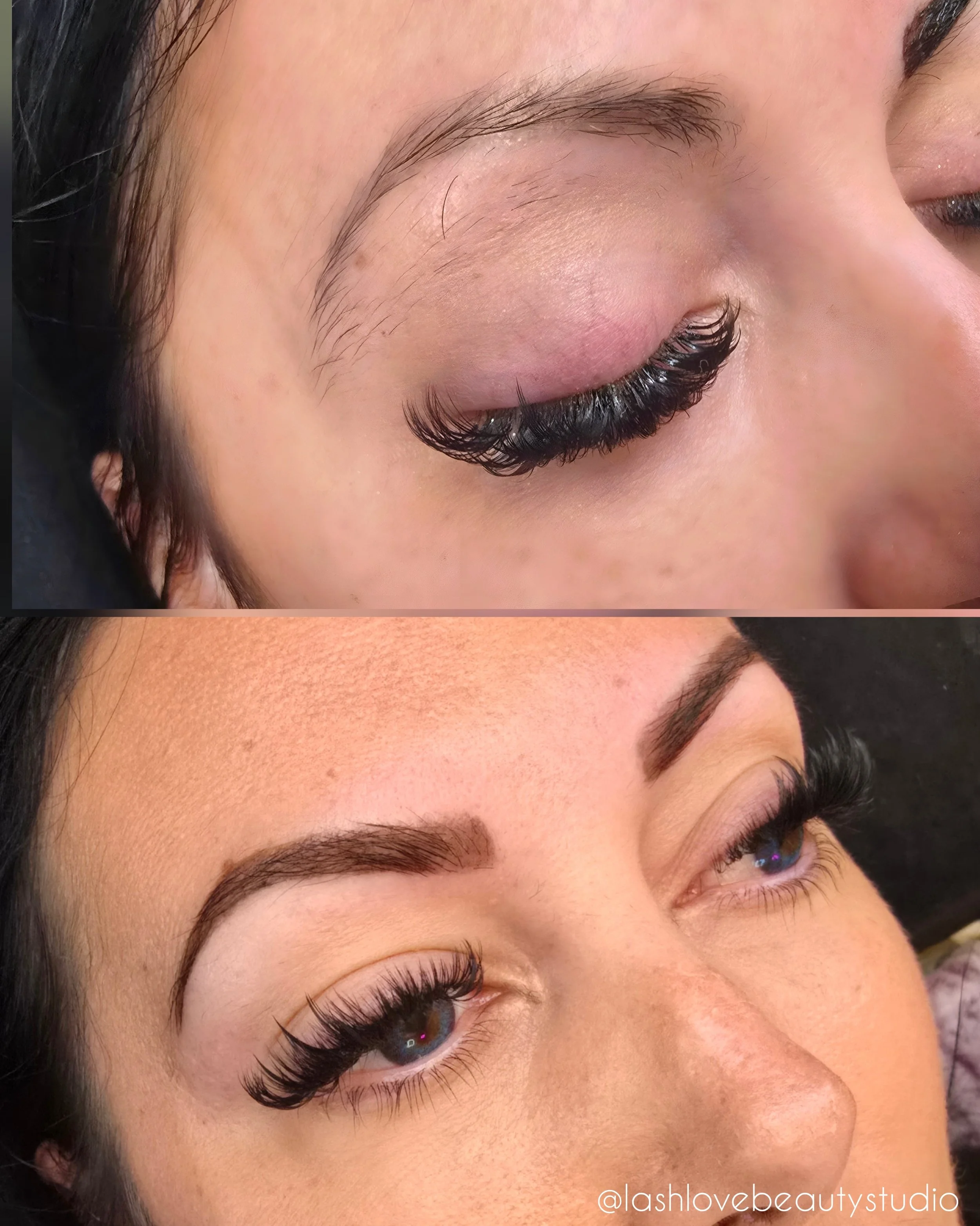 Brows stained