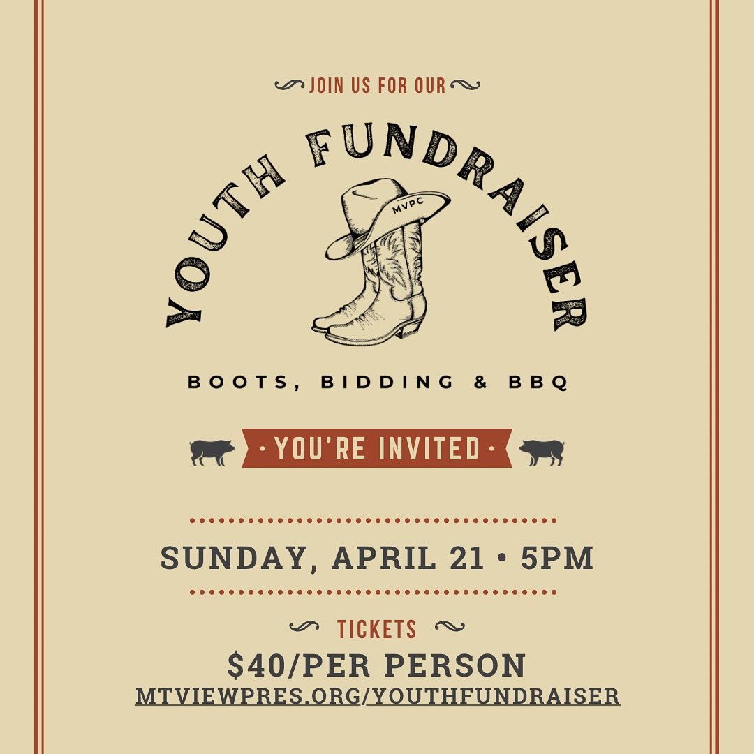 We need YOU, Mountain View! Our youth fundraiser is coming up and it&rsquo;s sure to be a hootin&rsquo; &amp; hollerin&rsquo; time! 

We will have live music featuring one of the best steel guitar players in the state! We&rsquo;re serving up some del