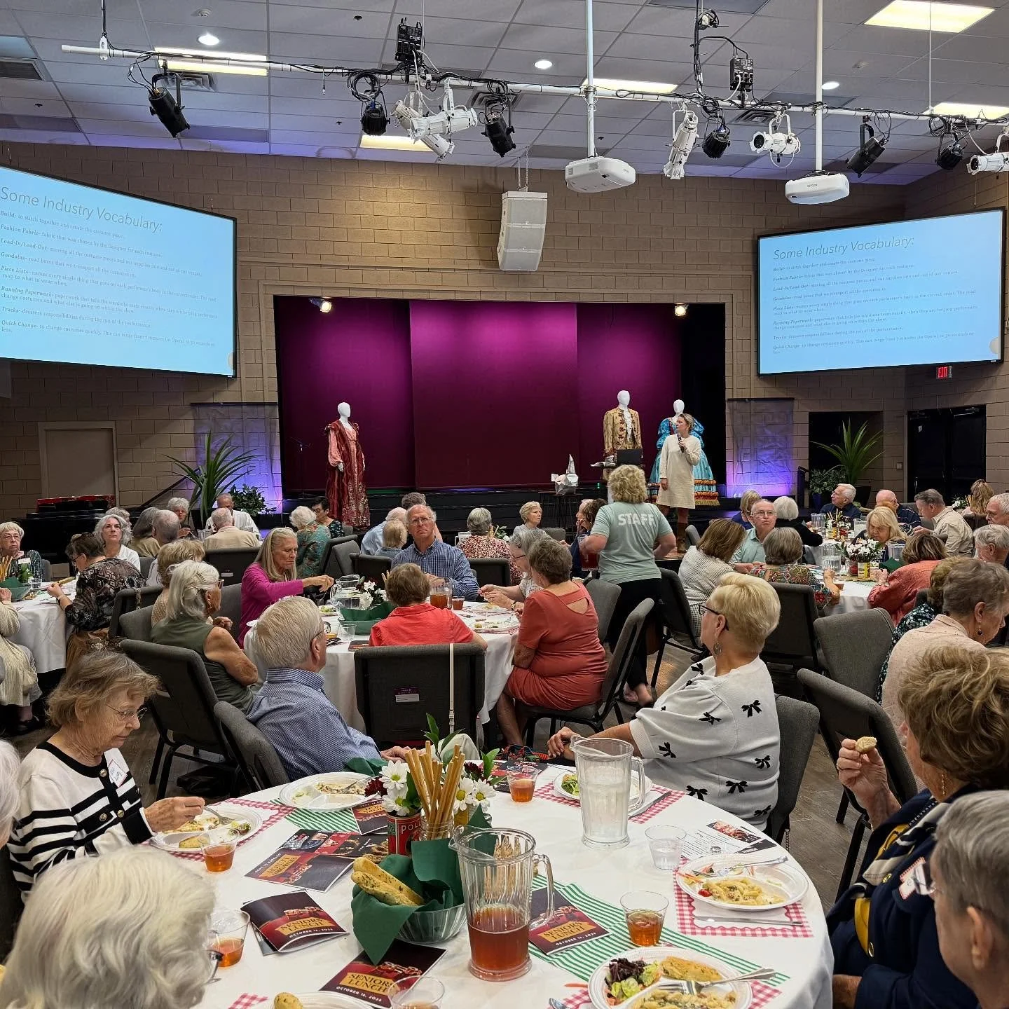 Today our Seniors gathered for a wonderful afternoon of food, fellowship, and a fascinating presentation from the Arizona Opera Costume Shop. We loved hearing behind-the-scenes stories and seeing the craftsmanship that brings each production to life.
