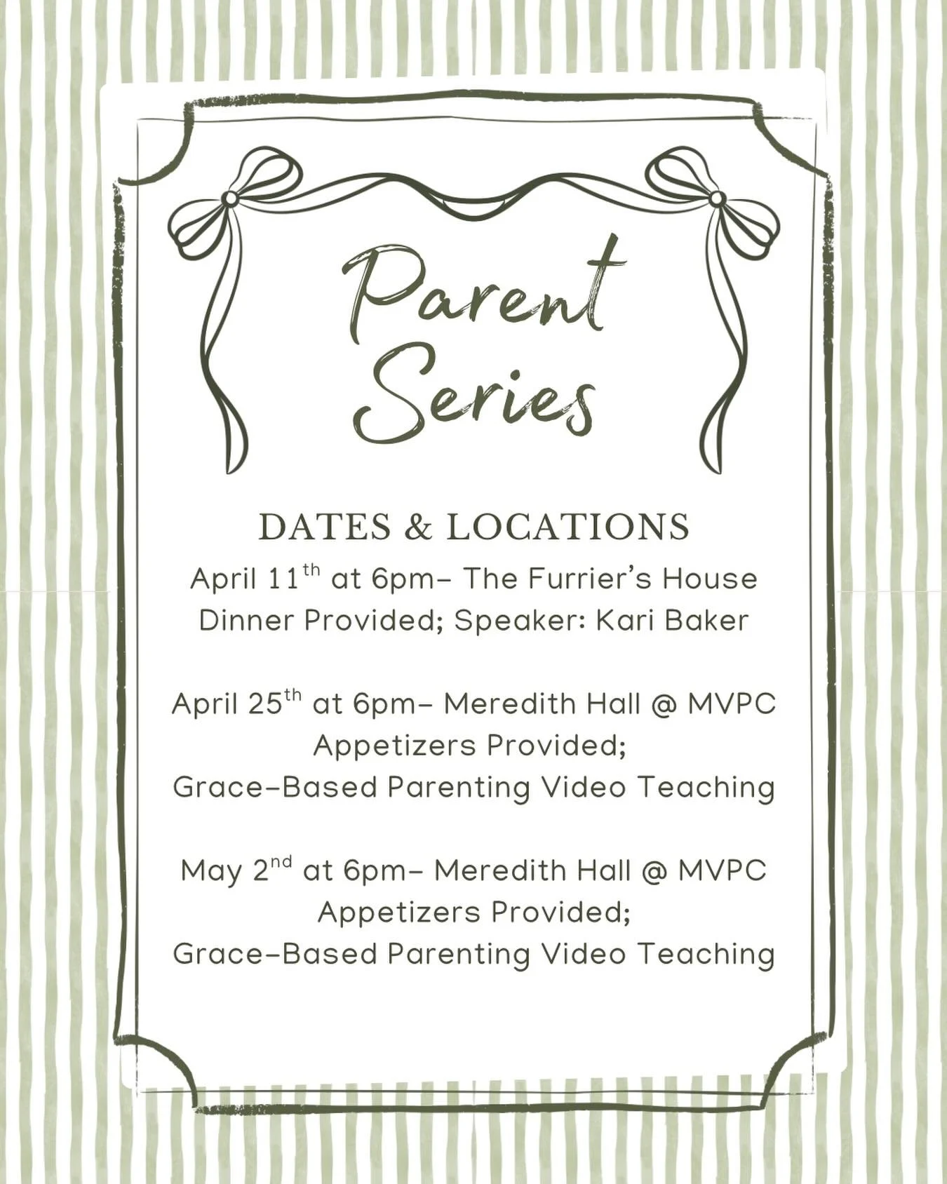 Parenting is hard. And for many of us, it can feel overwhelming, confusing, or lonely. If you&rsquo;ve ever wondered &ldquo;Am I doing this right?&rdquo;&mdash;you&rsquo;re not alone.

This spring, our Family Ministries team is coming together to off