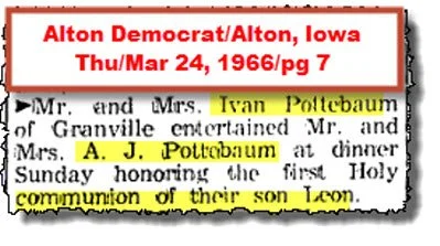 1966 Pottebaum Ivan son Leon First Communion Mar.jpg