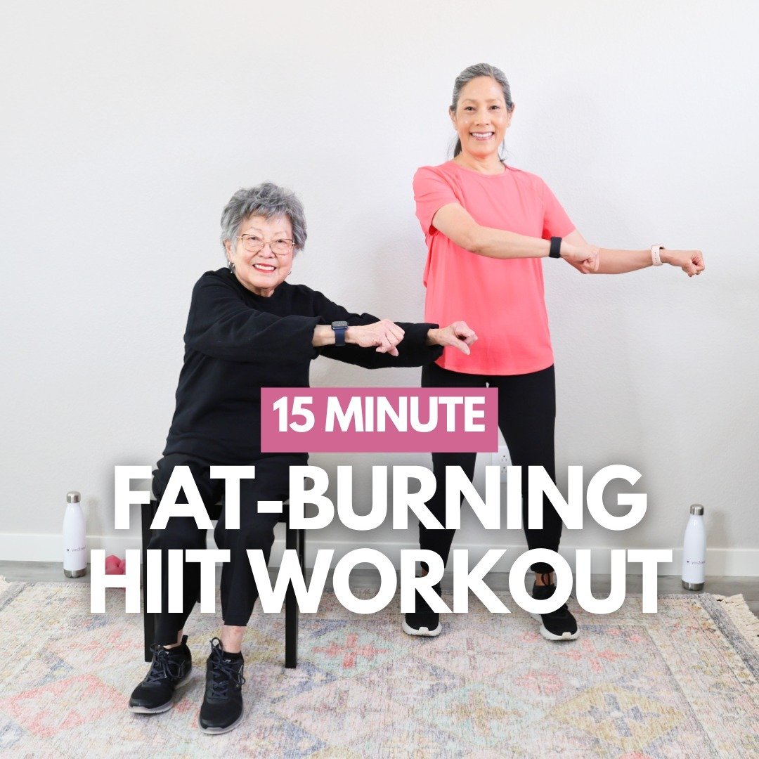 💥Transform your fitness routine with our 15 minute Fat Burning HIIT Workout! No jumping, twisting, just cardio walks and strength training for all levels. Torch calories, boost metabolism, and build muscle with these easy to follow exercises. Plus, 