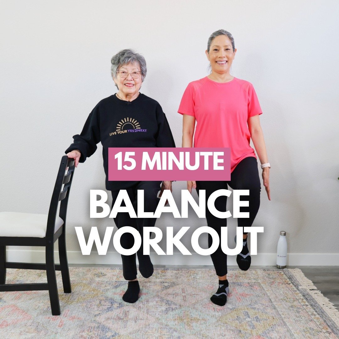 🌟Strengthen your stability and prevent falls with this 15 Minute Balance Workout! Designed for seniors in mind, this routine targets key muscle groups like glutes, hamstrings, and abdominals, helping you stay steady on your feet. Consistency is key&