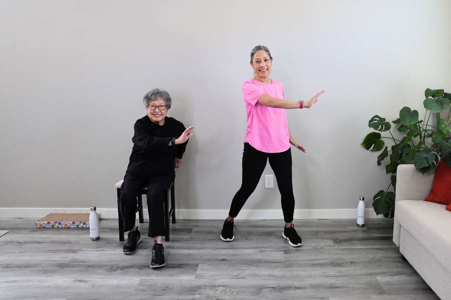 20-Minute Indoor Walking Workout for Seniors (Standing &amp; Chair Options)