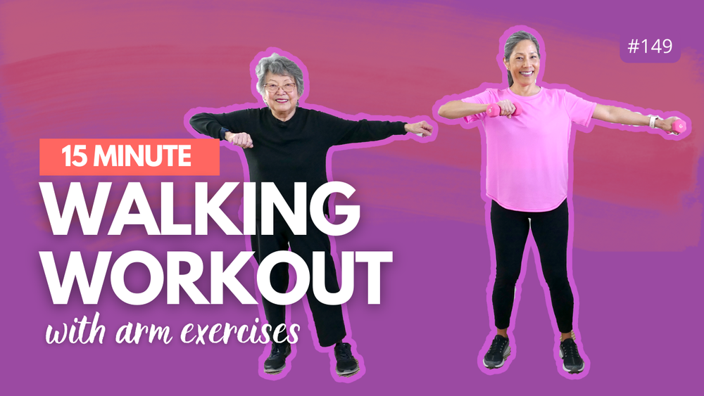 15 Minute Walking Workout with Arm Exercises yes2next