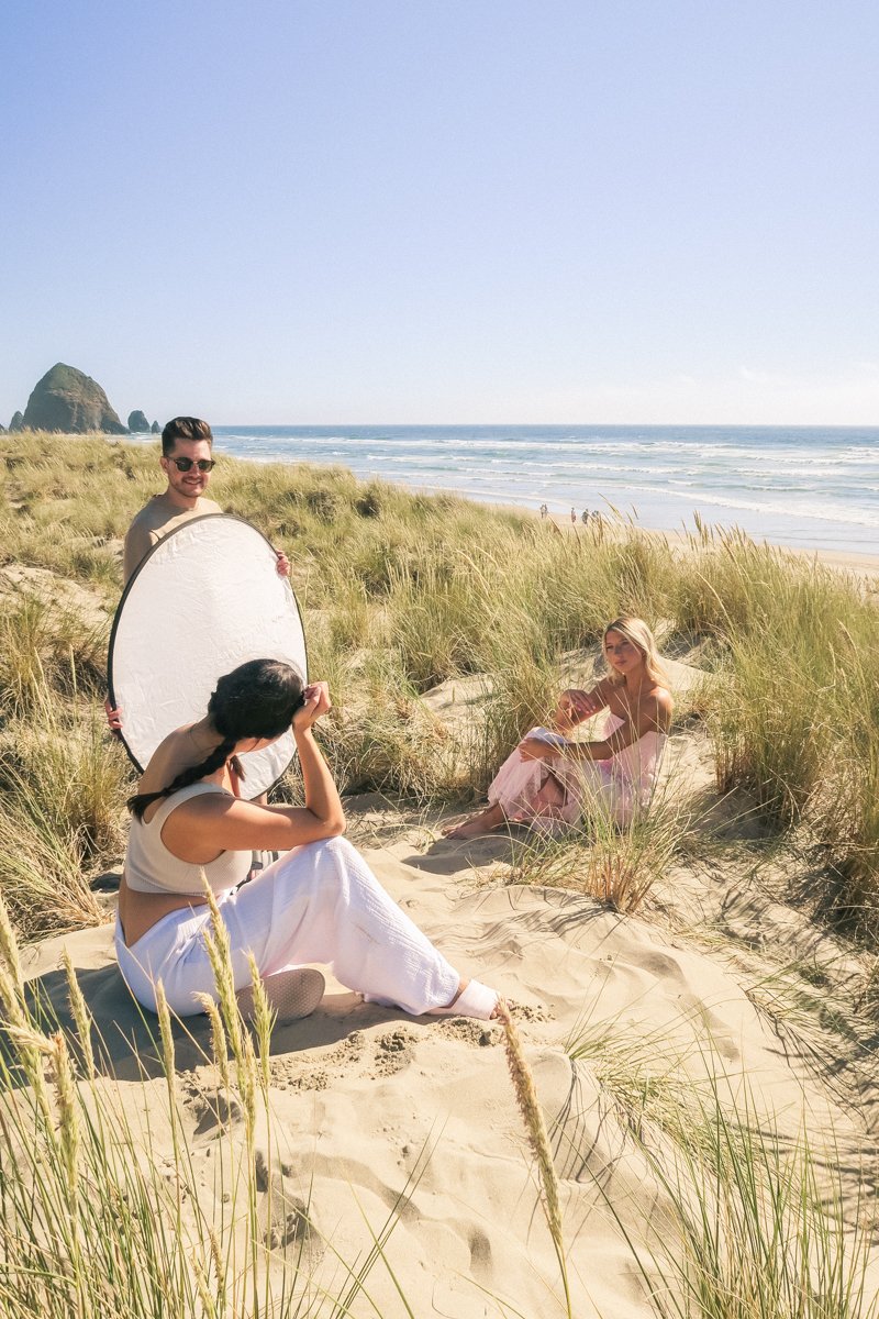 ST26 Cannon Beach Team Behind the Scenes at Outdoor Senior Photo Session in Cannon Beach, Oregon by Vancouver, Washington Based Photographer Natasha Victoria Photography-23.jpg