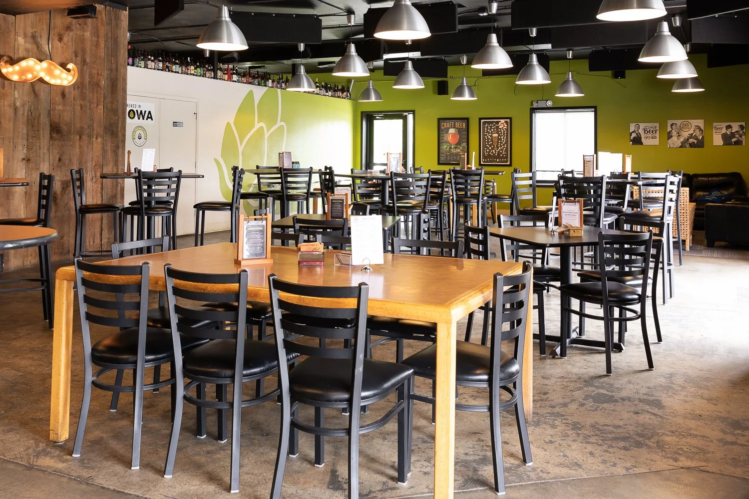 Plenty of tables for gaming or just shooting the breeze!