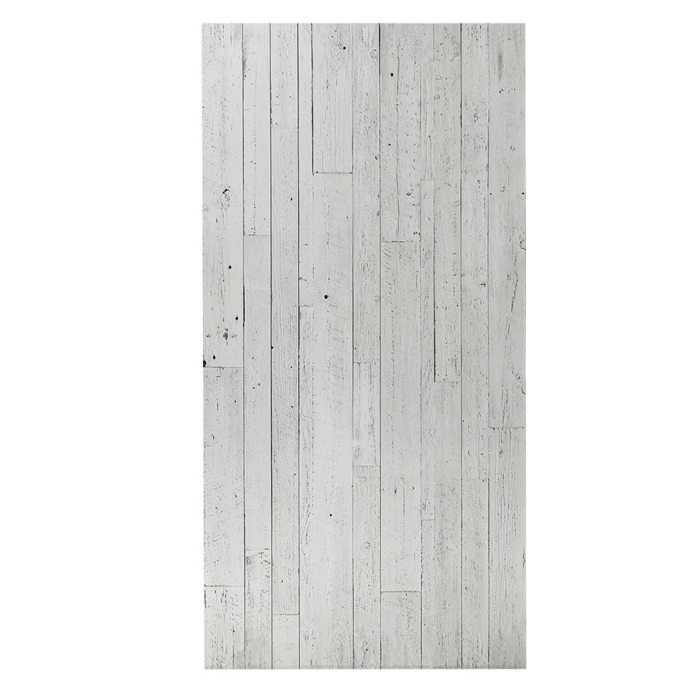 Panneau de faux finis - Effet de latte bois - blanc et gris pâle 4x8