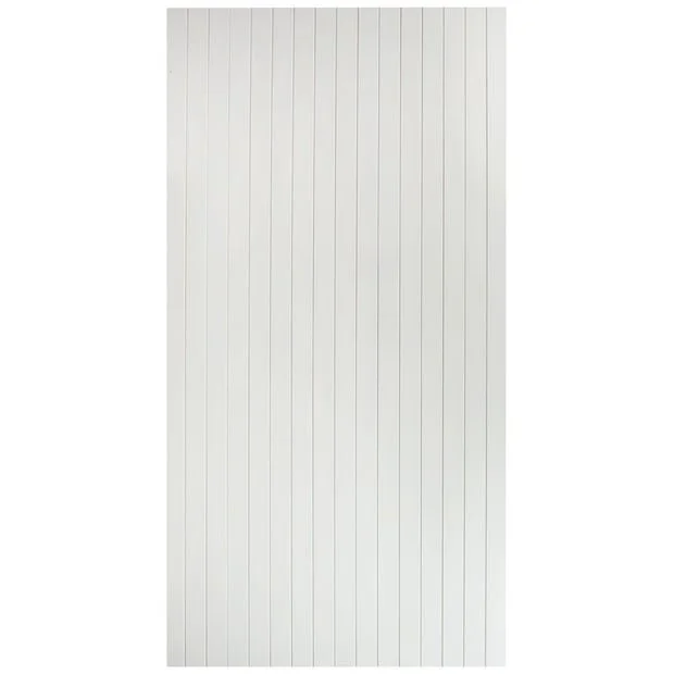 Panneau de faux finis - Rainuré blanc vertical 4x8