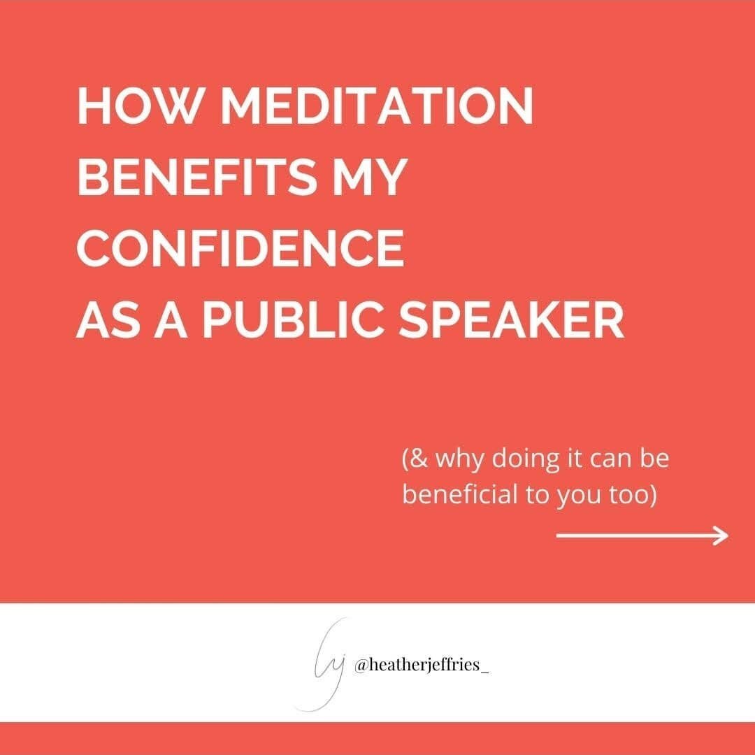 What do you do to support yourself to be a more confident speaker? 

Meditation is one way I practice and strengthen my connection to tuning into my body, so that I can bring myself at my best when it counts 🙌🏻

If you'd like to up your game as a c