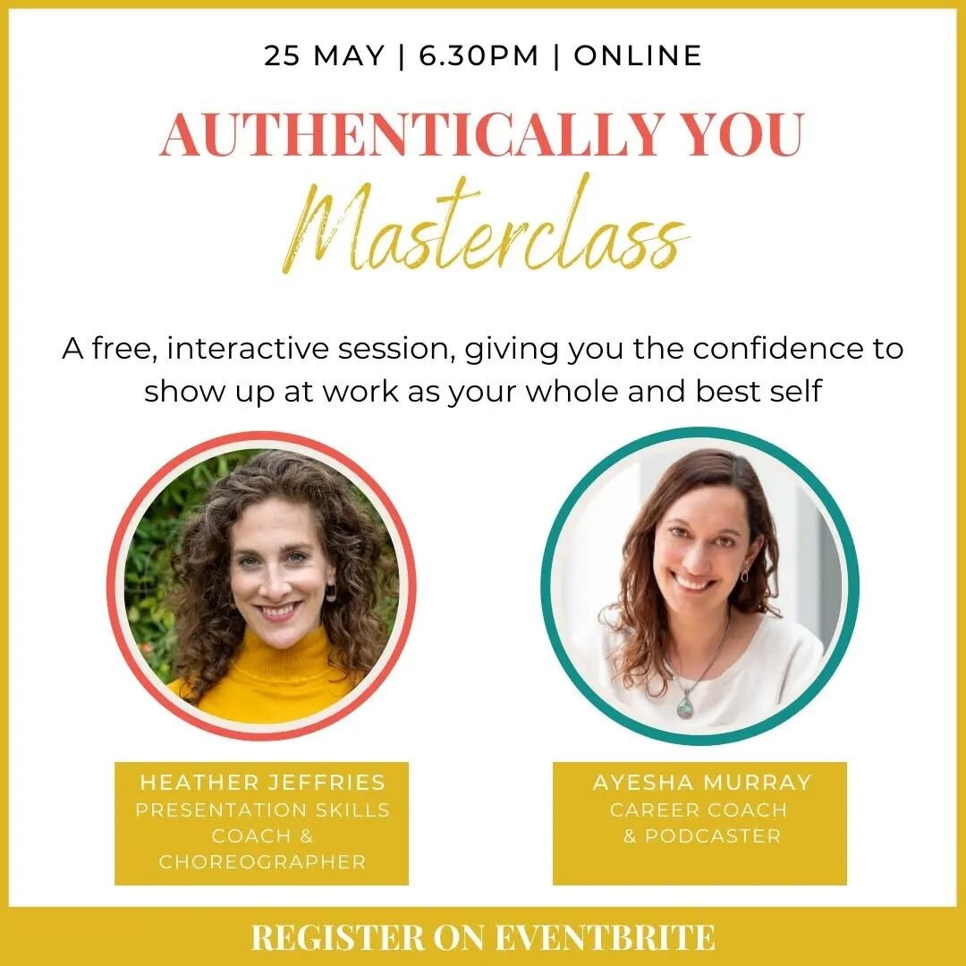 It&rsquo;s here! 🥳 Did you catch it on Stories earlier this week?

Over the past few months I&rsquo;ve thoroughly enjoyed working alongside the wonderful career coach Ayesha Murray.

Together, we&rsquo;ve created Authentically You, a free masterclas