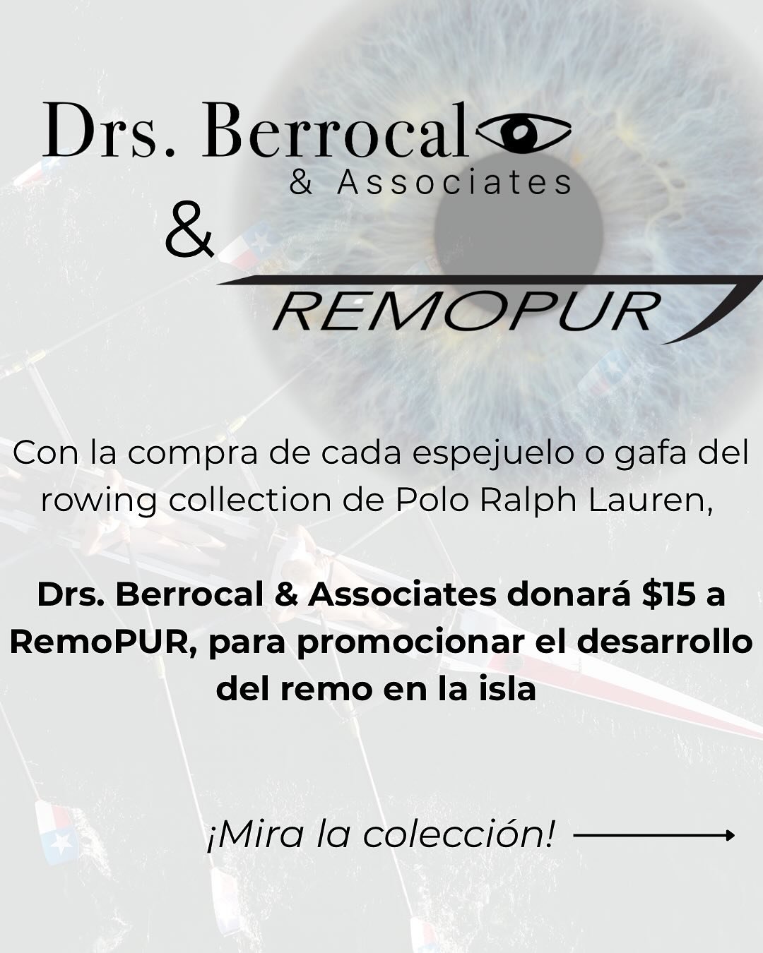 &iexcl;Visi&oacute;n con causa! 🚣🏼 Nos hemos juntado con @remopur para ofrecer una colecci&oacute;n exclusiva de remo de Polo Ralph Lauren. Cada compra de esta colecci&oacute;n ayuda a desarrollar el deporte del remo en Puerto Rico 👁️🇵🇷