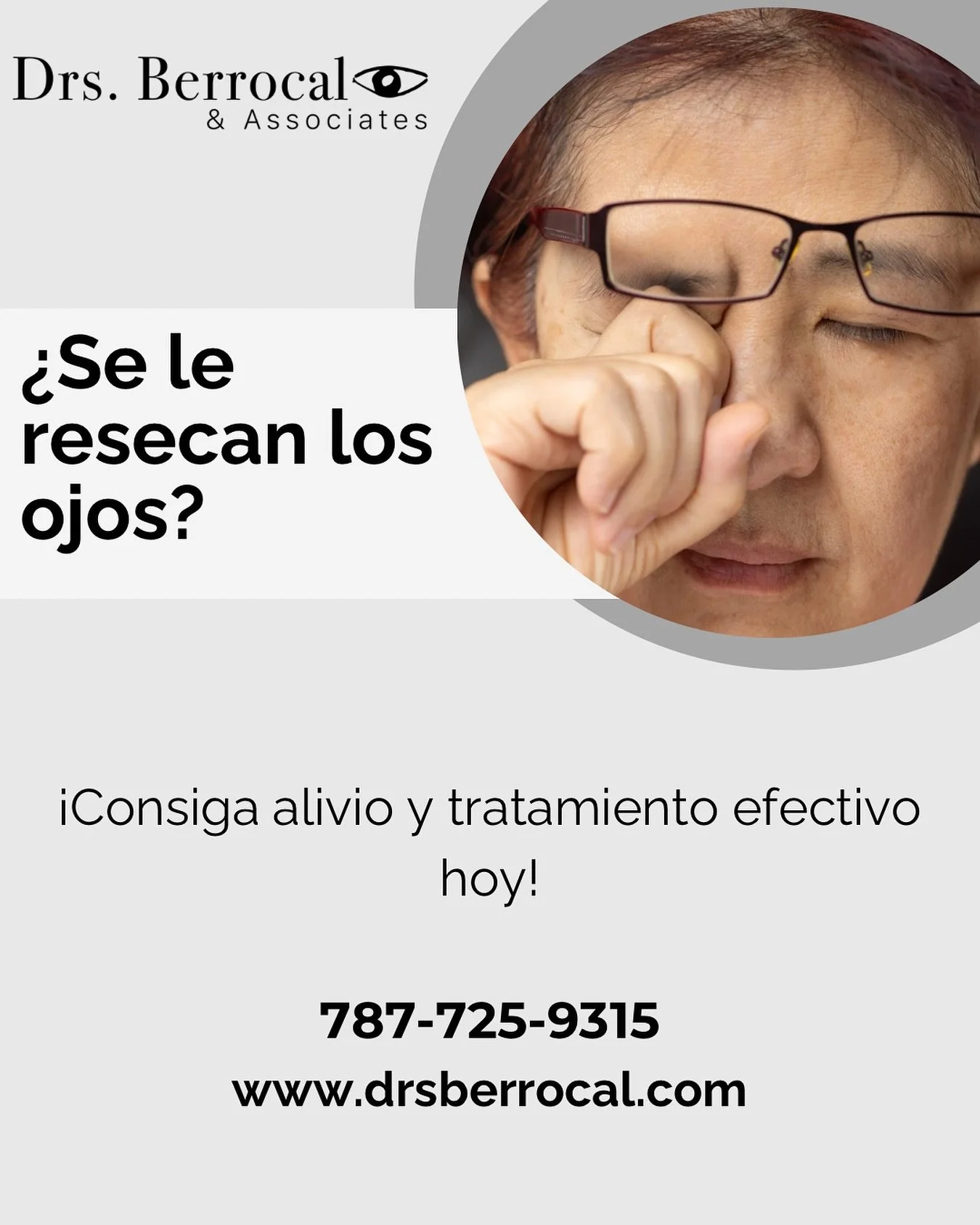 ¿Tus ojos no paran de picar? ¿No consigues alivio con gotas? ¡Visítanos para una evaluación completa con soluciones que funcionan! 👁️🇵🇷