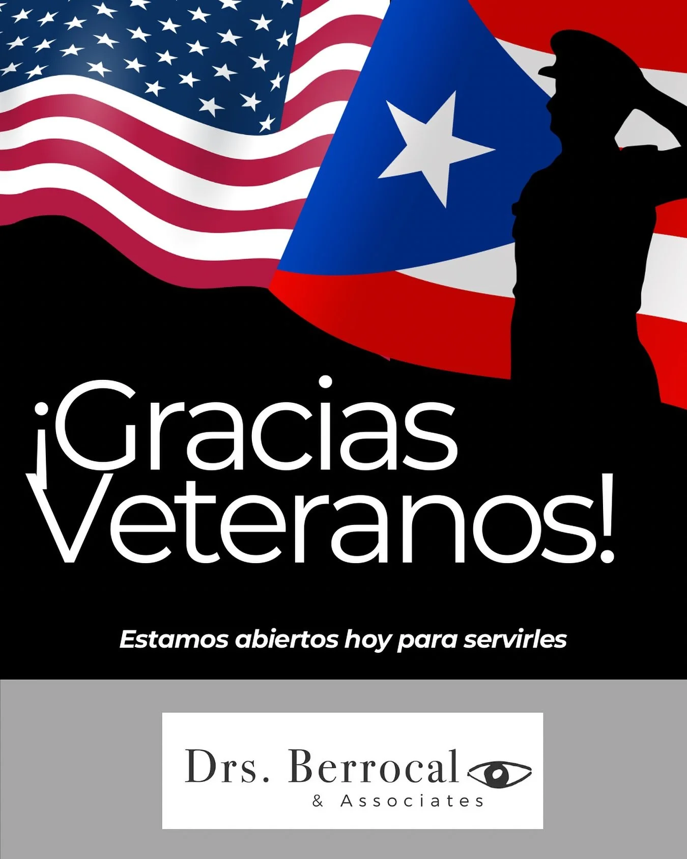 En este D&iacute;a de los Veteranos, expresamos nuestra profunda gratitud a quienes han defendido nuestra libertad.
&iexcl;Gracias por su servicio! 🇺🇸🇵🇷
Estamos abiertos hoy para servirles con la misma dedicaci&oacute;n con la que ustedes han ser