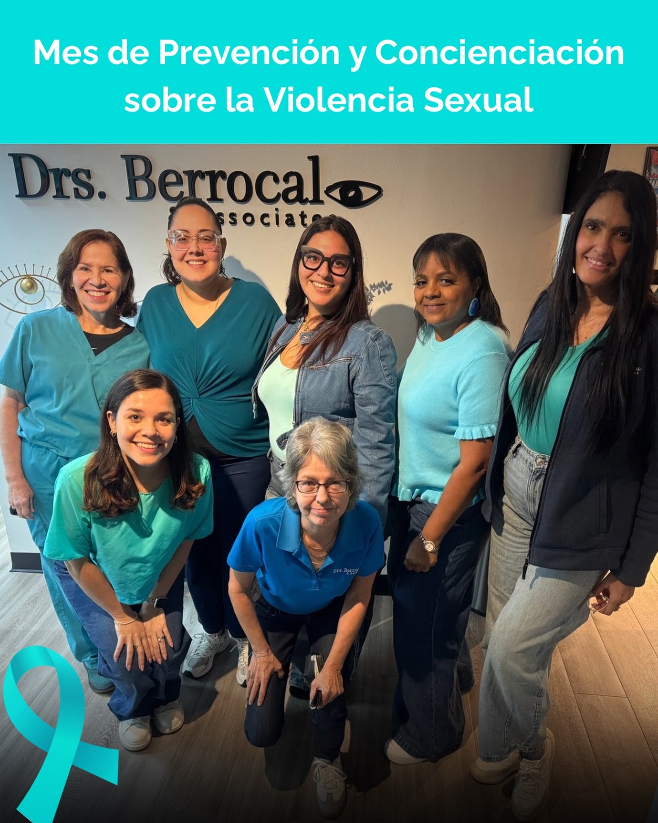 Hoy nos vestimos de mah&oacute;n y camisa aquamarina en solidaridad con las v&iacute;ctimas y sobrevivientes de violencia dom&eacute;stica 🦋

La ropa no define el consentimiento 👁️🇵🇷

#drsberrocal #oftalmologiapr #retinapr #opticapuertorico #ojos