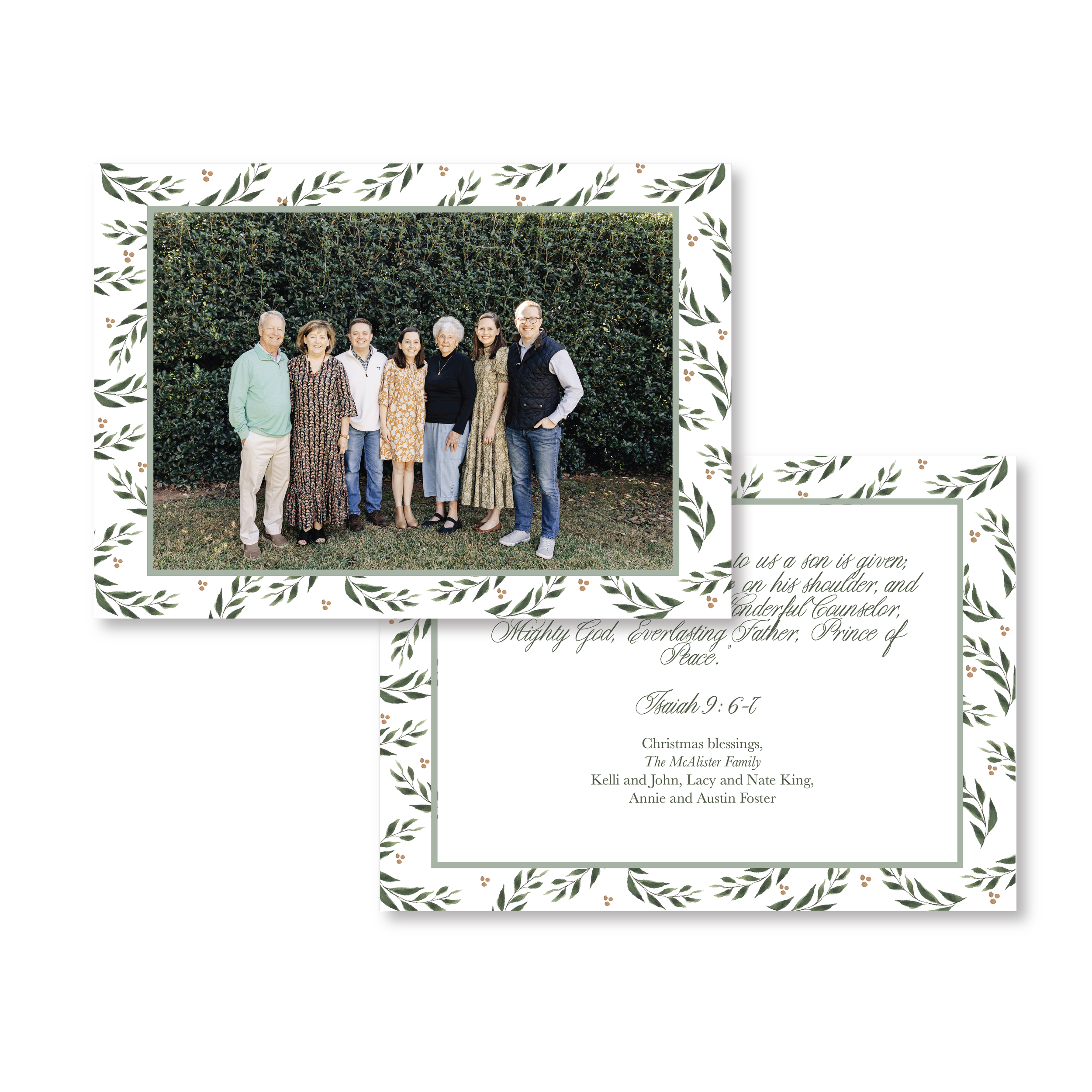 Vine Border card