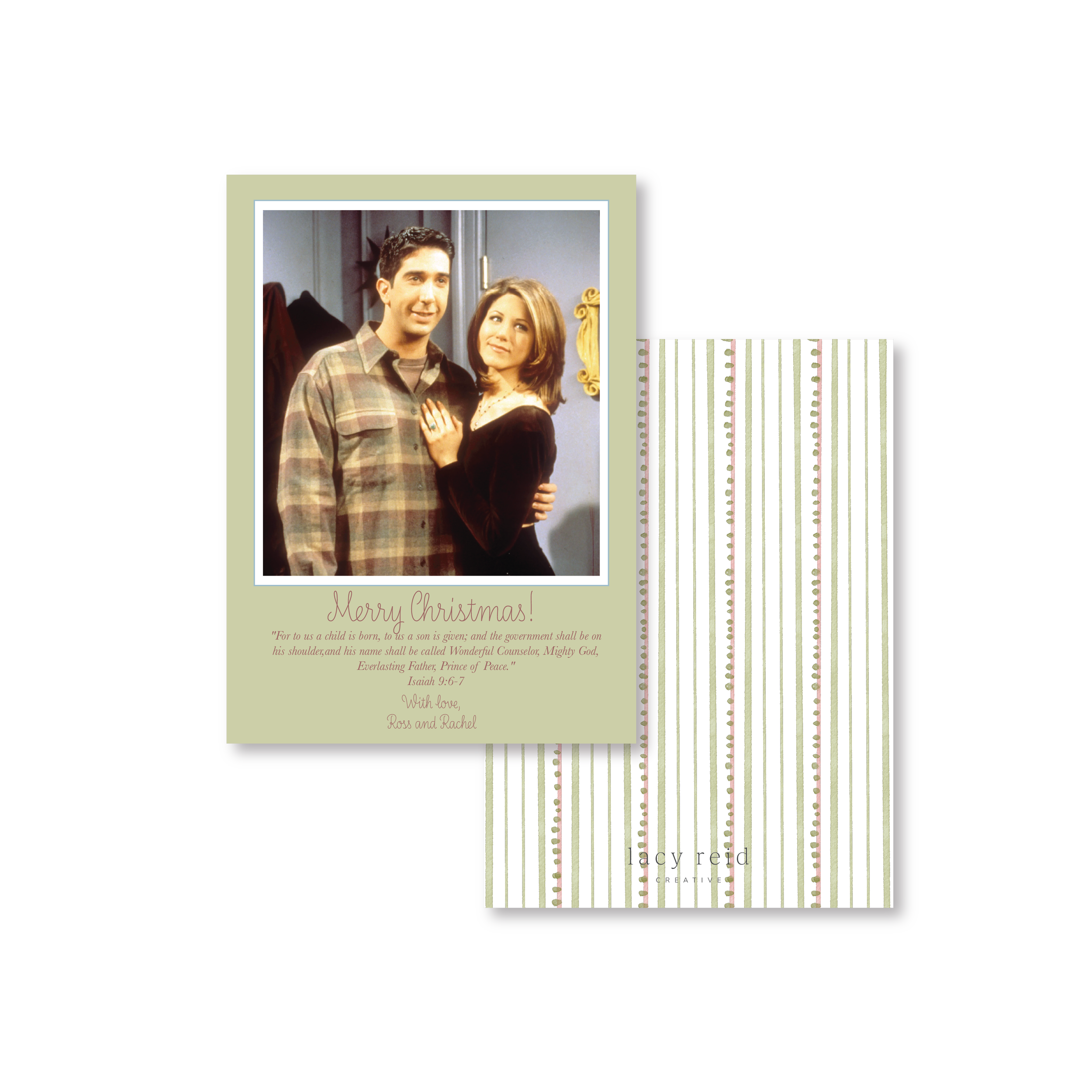 Watercolor Stripe card