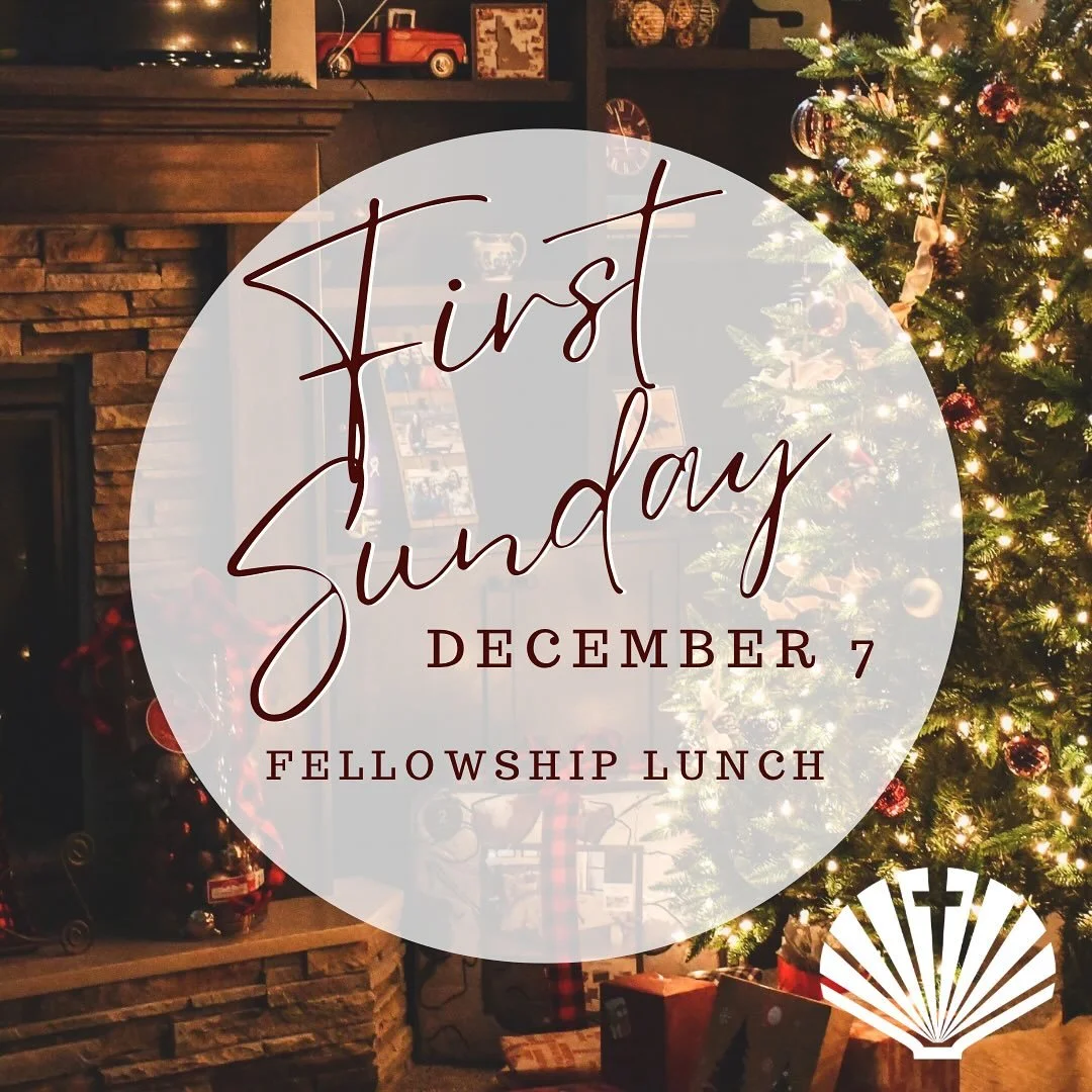 Join us for the second week of advent as we worship together, and stay for a fellowship lunch following the service! Bring something to share. We can&rsquo;t wait to see you! #gogathergrow