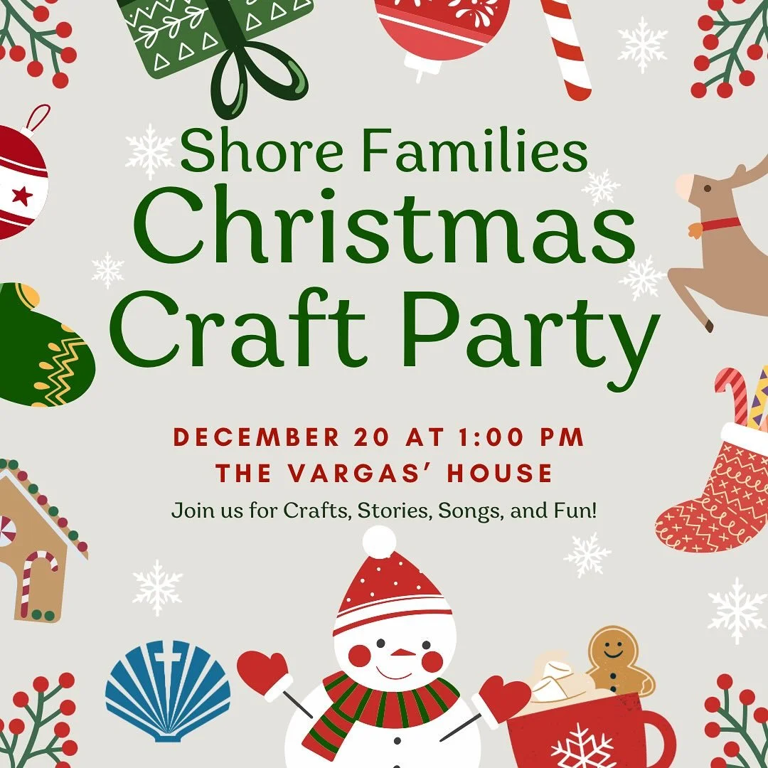 Join us as we celebrate the season with crafts, stories, songs, and snacks! #gogathergrow www.shorepca.org