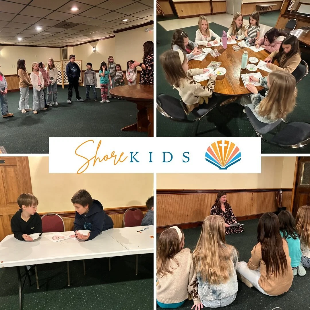 Shore Kids was so fun on Sunday!  We love learning more about what God has done for us! #gogathergrow