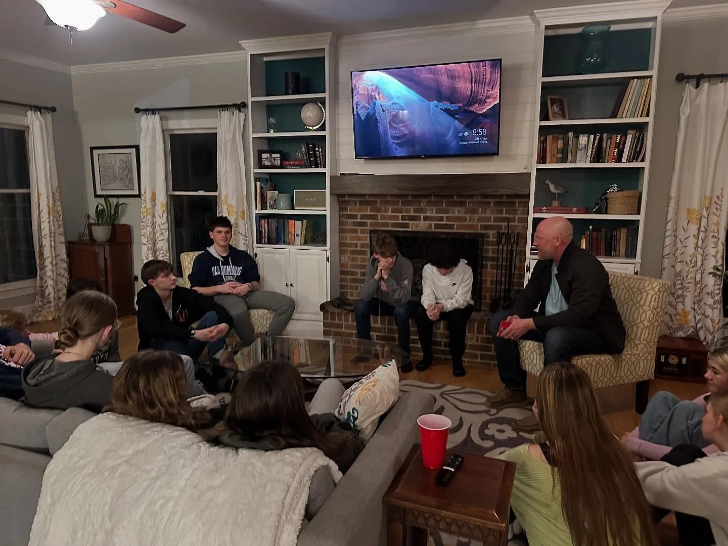 Movie night was a success followed up by a great discussion!  We love to see our youth growing and spending time together!