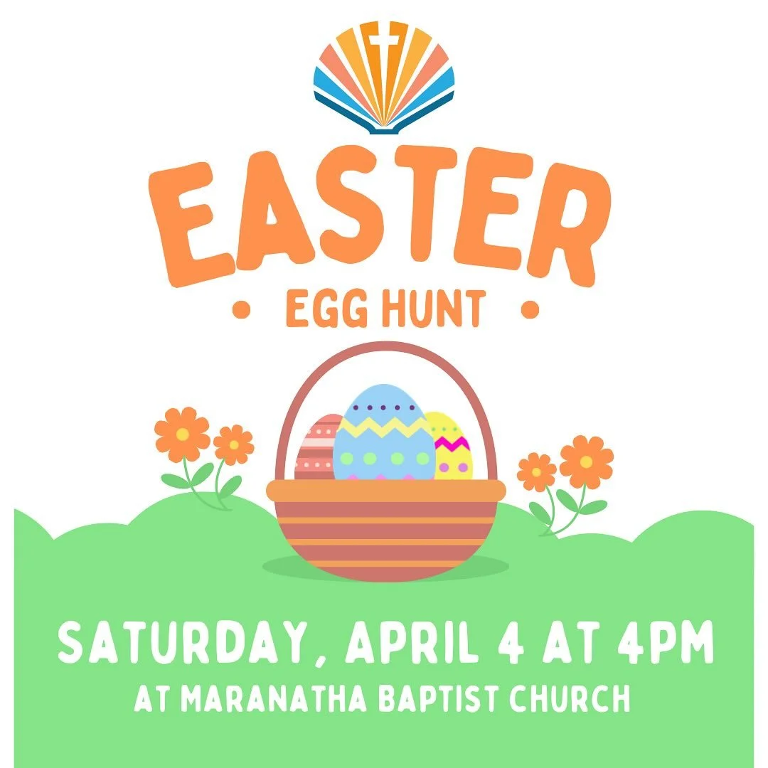Join us April 4 at 4 PM for our Easter Egg Hunt! 🐣
We&rsquo;ll have stories, an Easter bonnet parade, an egg hunt, and dinner (pizza provided&mdash;bring a side or dessert to share!).
Easter reminds us of the greatest good news: Jesus Christ has acc