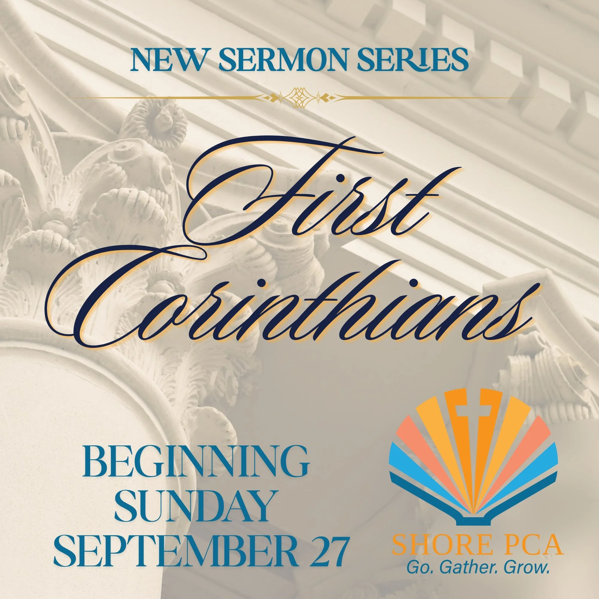 We&rsquo;re excited to begin a new sermon series through 1 Corinthians! 

Starting Sunday, September 27, we&rsquo;ll walk through one of Paul&rsquo;s letters to the church in Corinth&mdash;a church that was messy, divided, growing, struggling, and le
