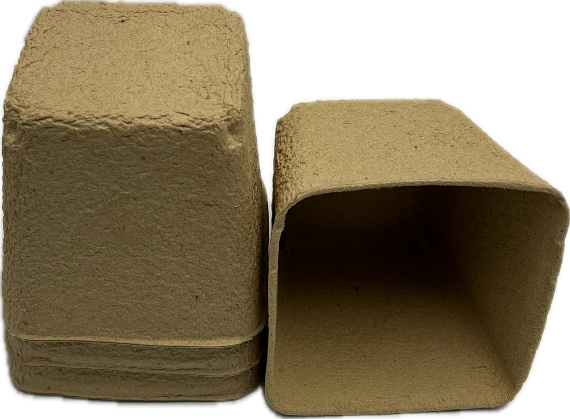 4" Square Wheat Straw HD Planter- 40ct