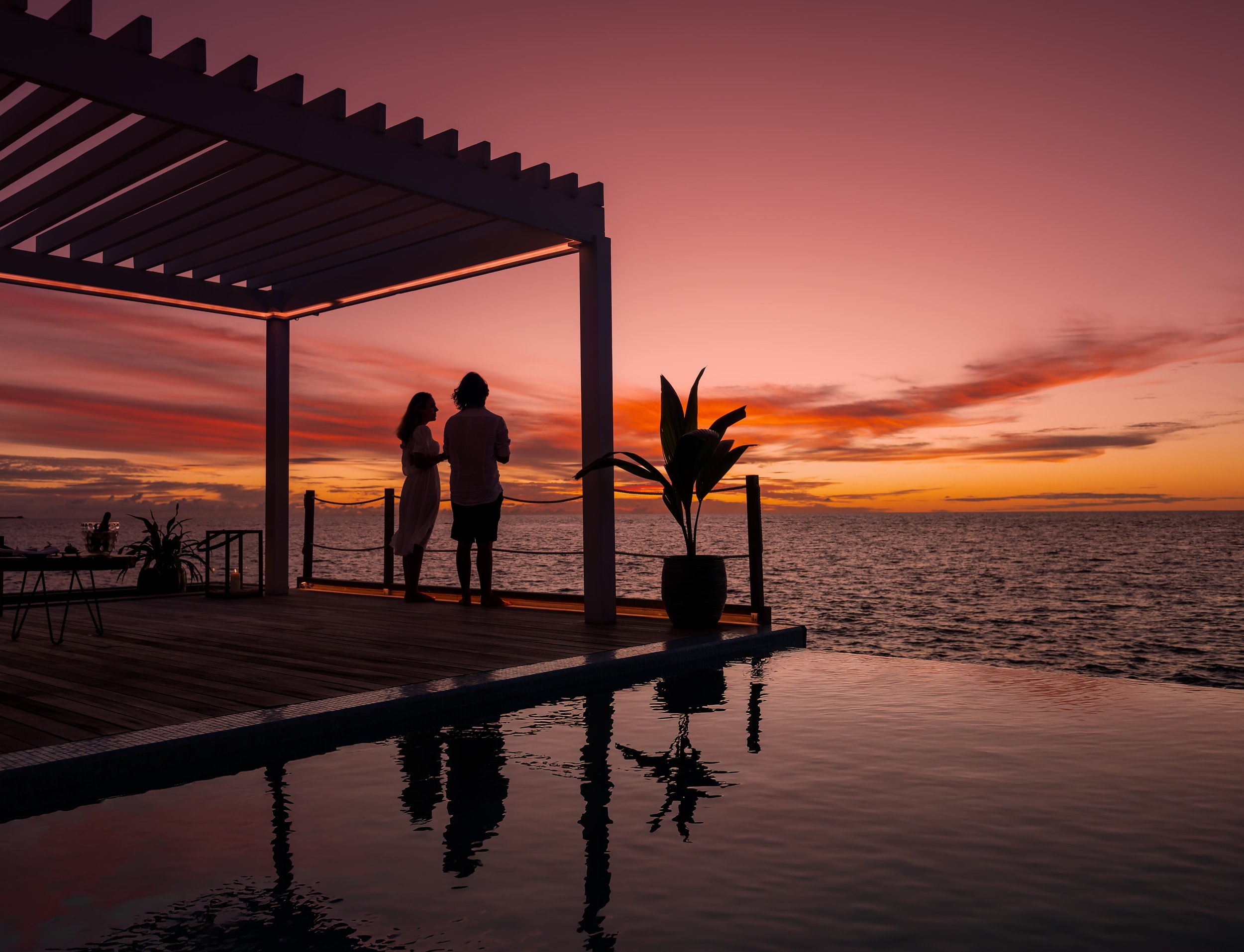 Colors of maldivian Sunsets, captured at Baglioni Maldives&hellip;