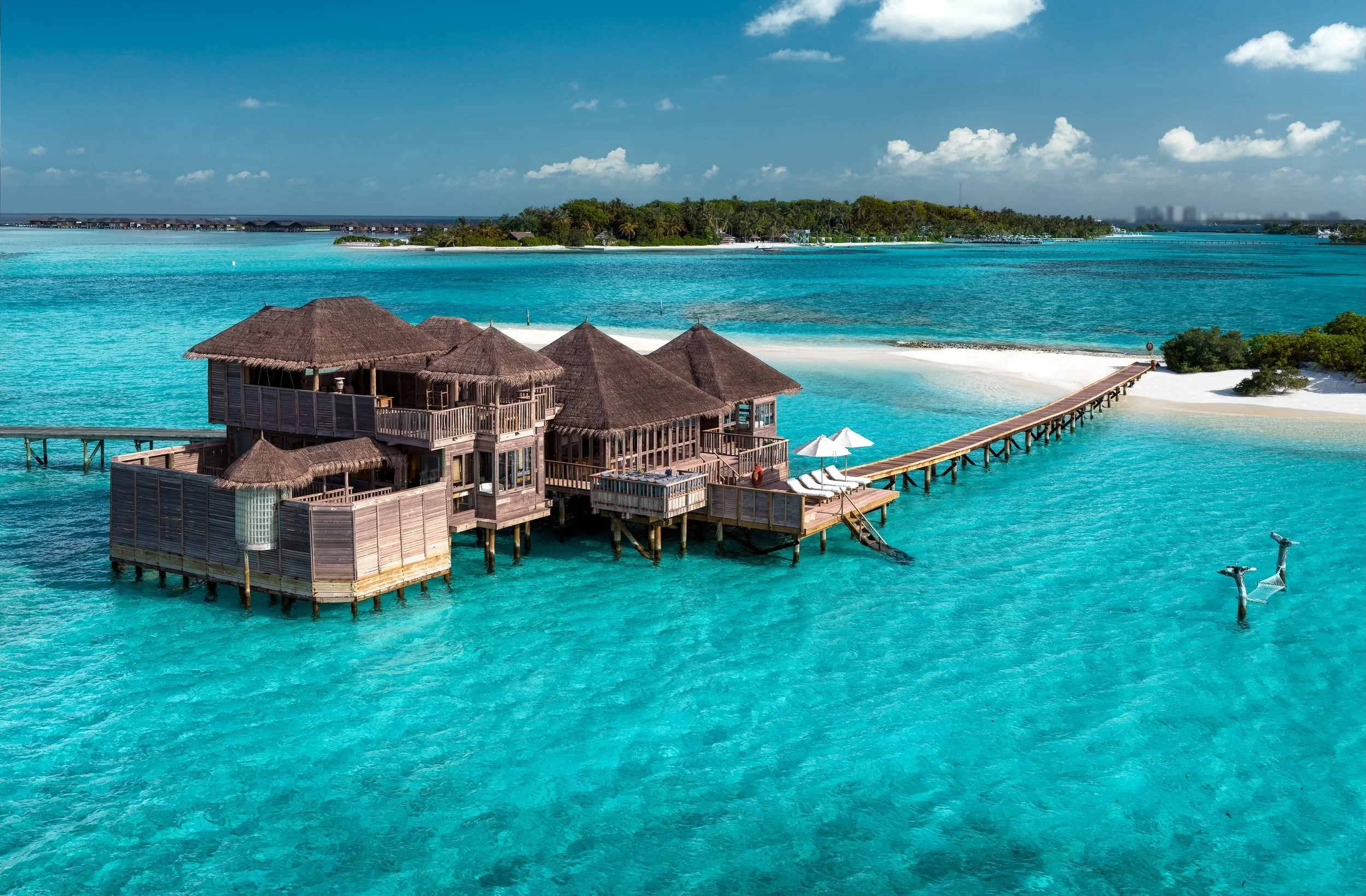 Gili Lagoon Retreat &mdash; a private two-bedroom sanctuary surrounded by the endless turquoise of the Maldives, complete with its own gym, steam room, and private island escape.