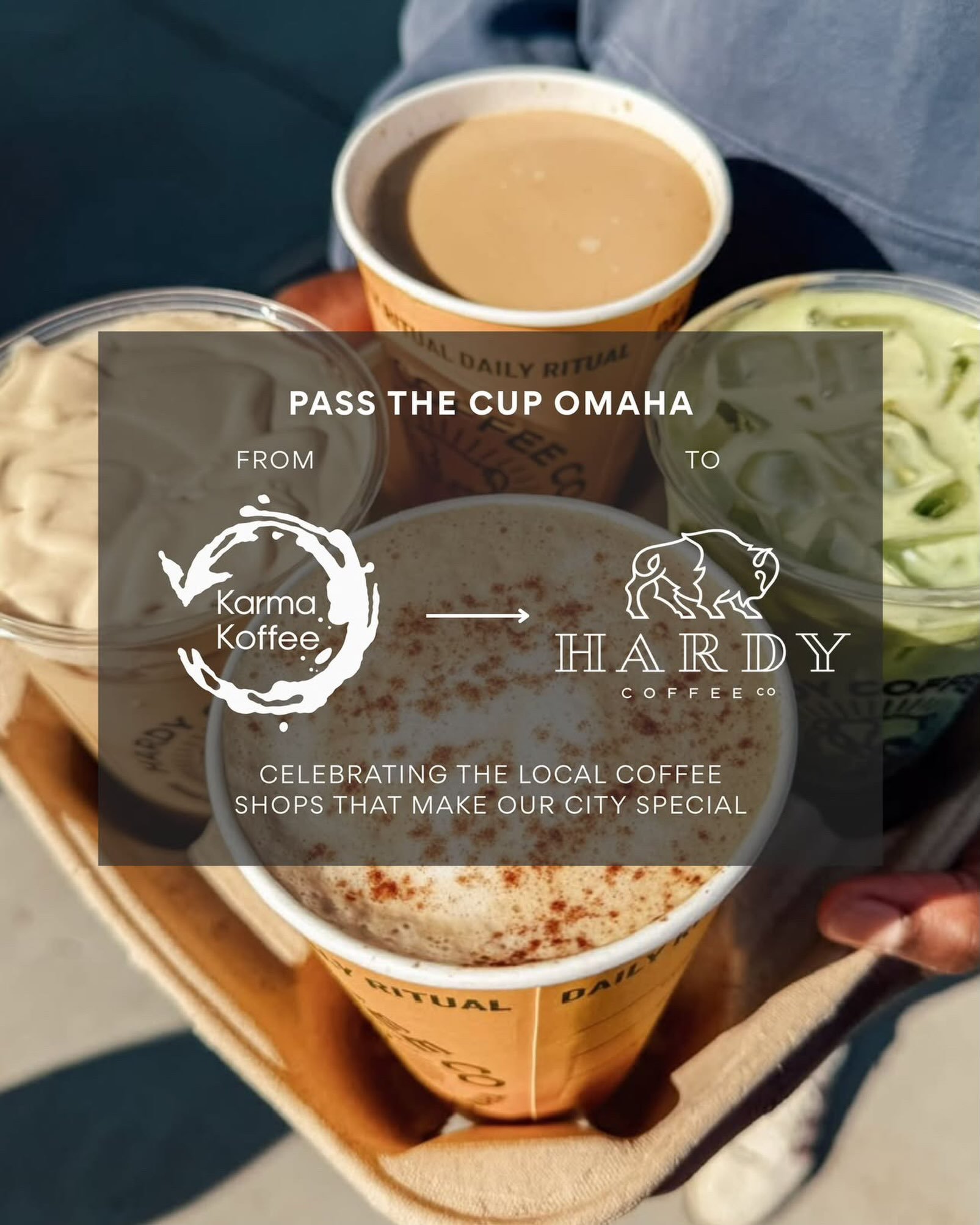 #PASSTHECUPOMAHA ☕️

We&rsquo;re celebrating the local coffee shops that make our city special! ☕️

This week, @karma_koffee is passing the cup to @hardycoffeeco!

Head to a Hardy Coffee location near you this week, show them some local love, and dis
