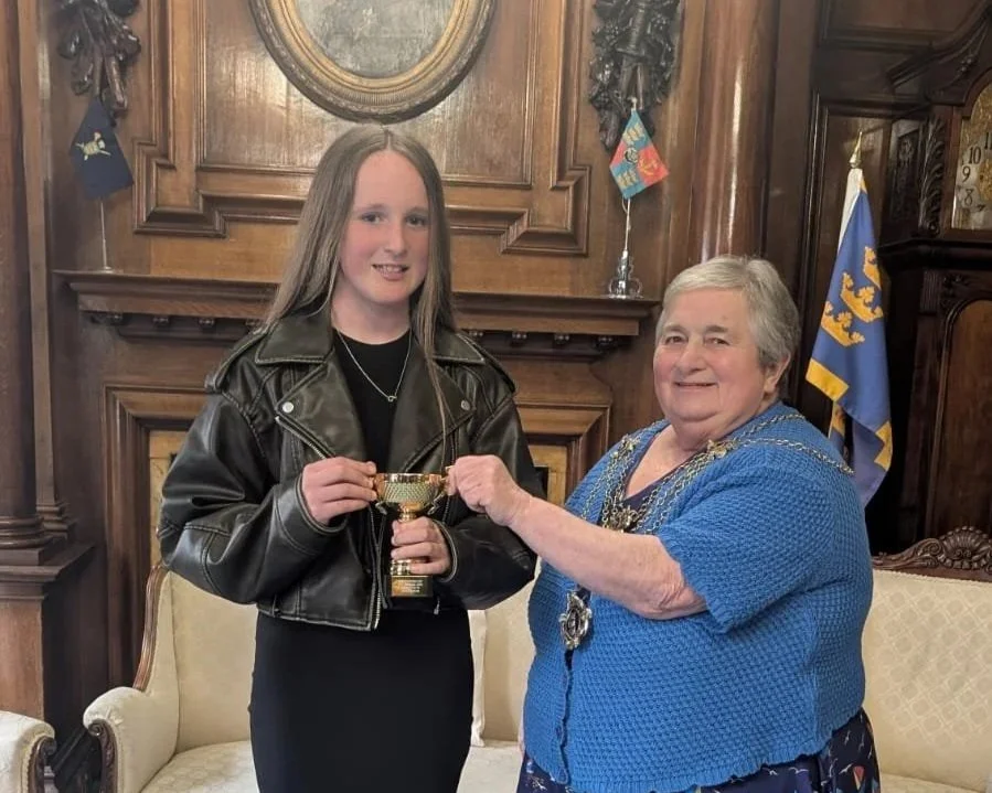 Chloe, 12, who saved Dad’s life awarded Amy Johnson Cup for Courage