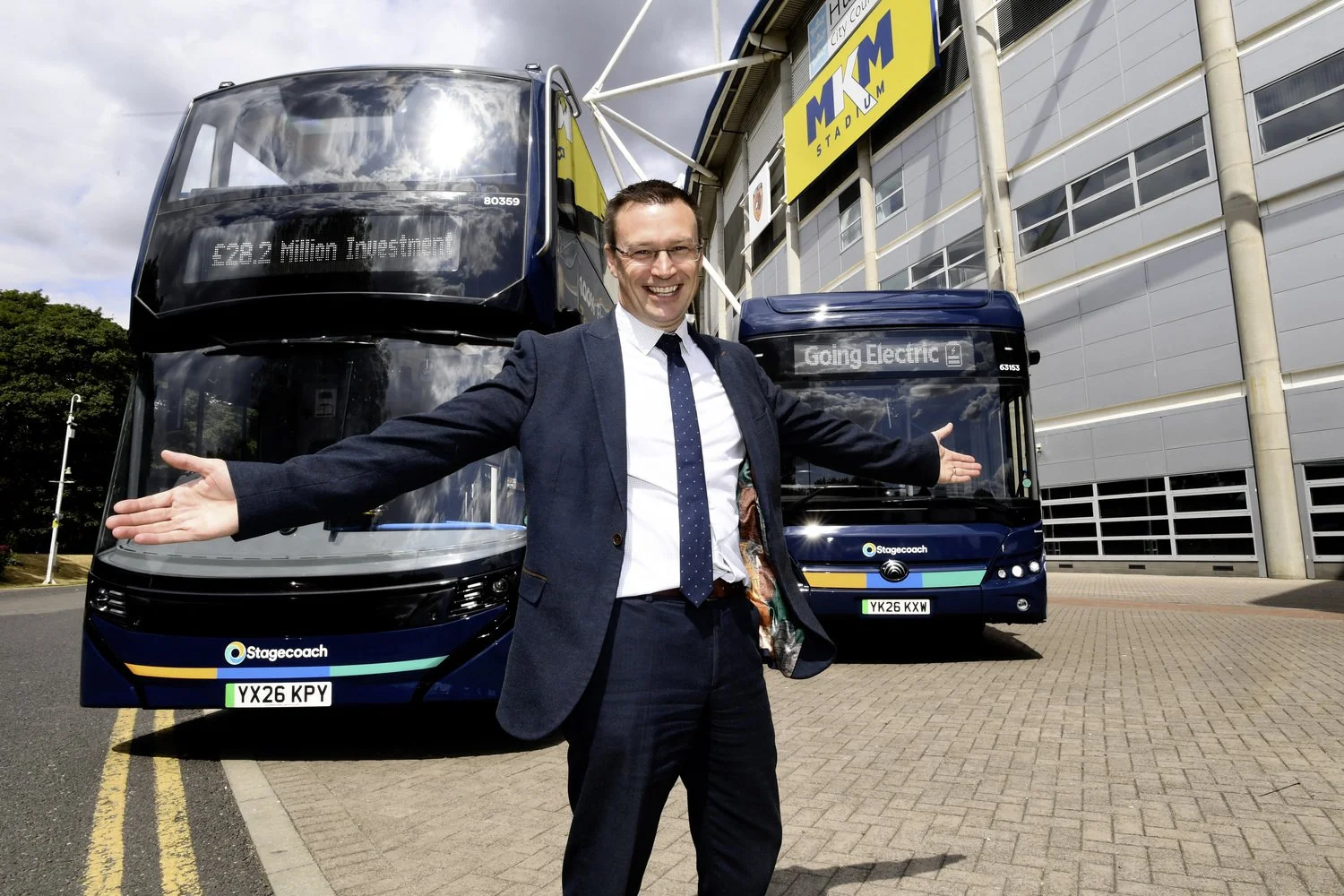 ‘Give them a go’: Stagecoach launches new fleet of 42 electric buses in city