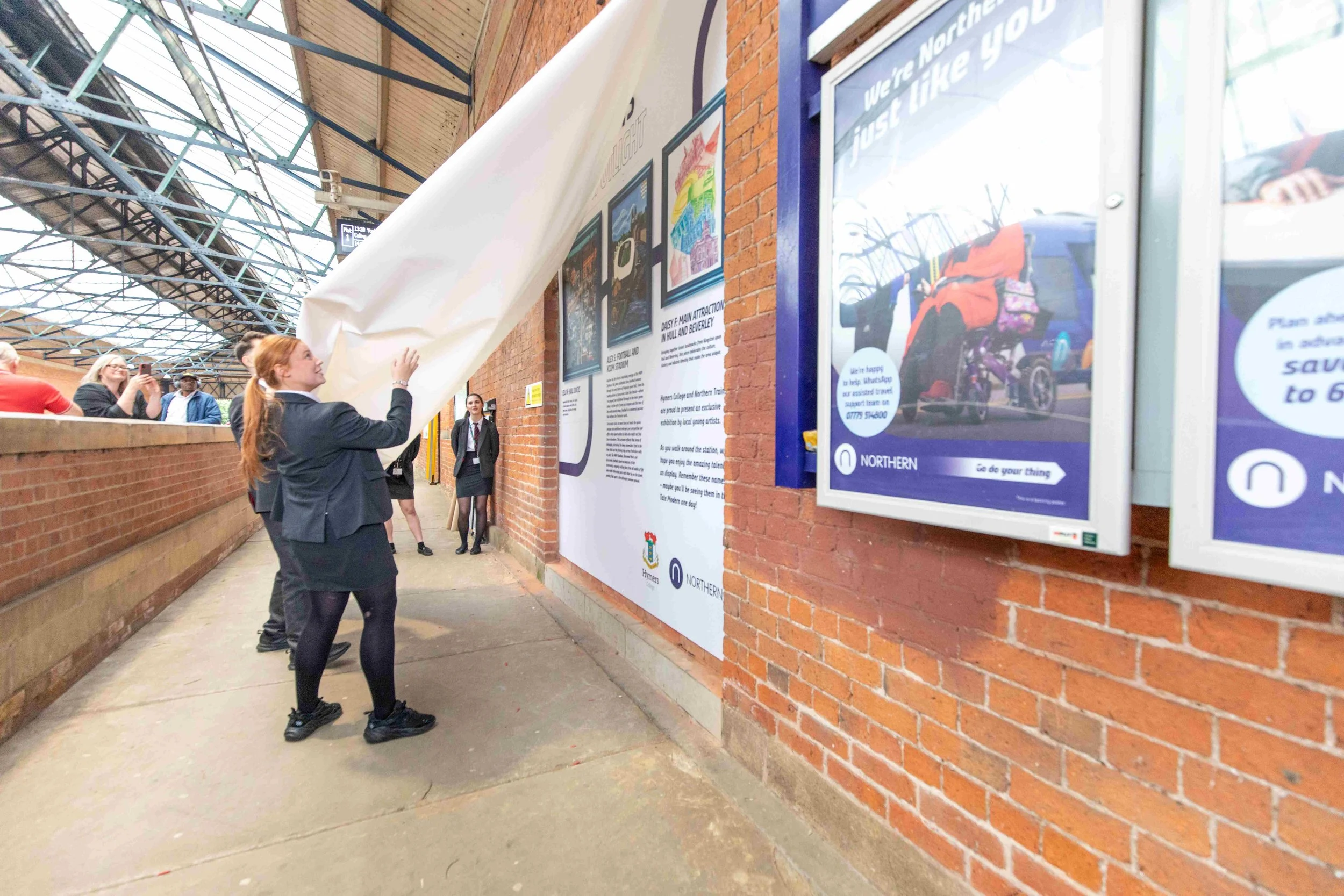 Hymers College art students draw on creative skills to bring Beverley Station to life
