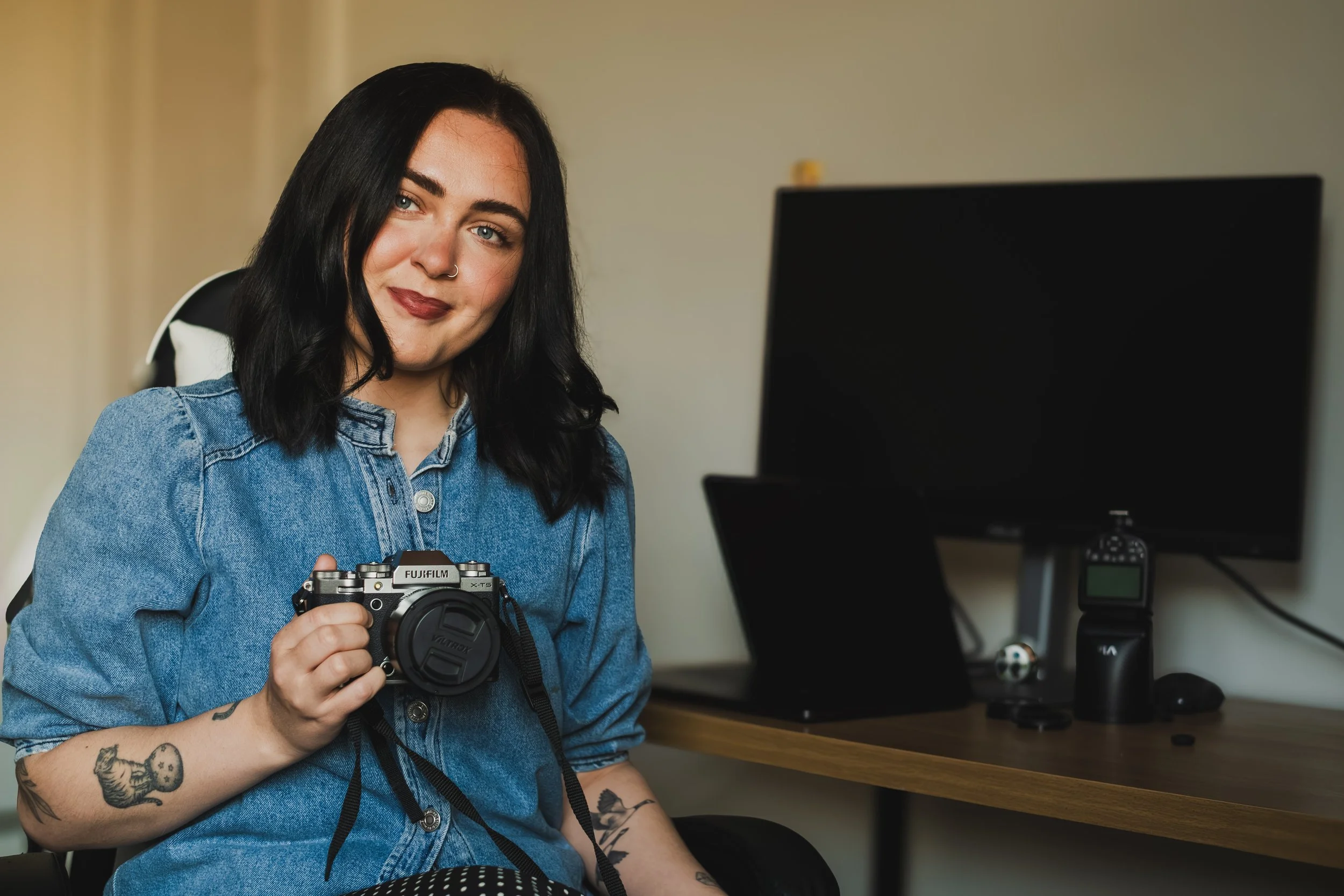 Photographer Lucy focused on sharing ideas with young entrepreneurs