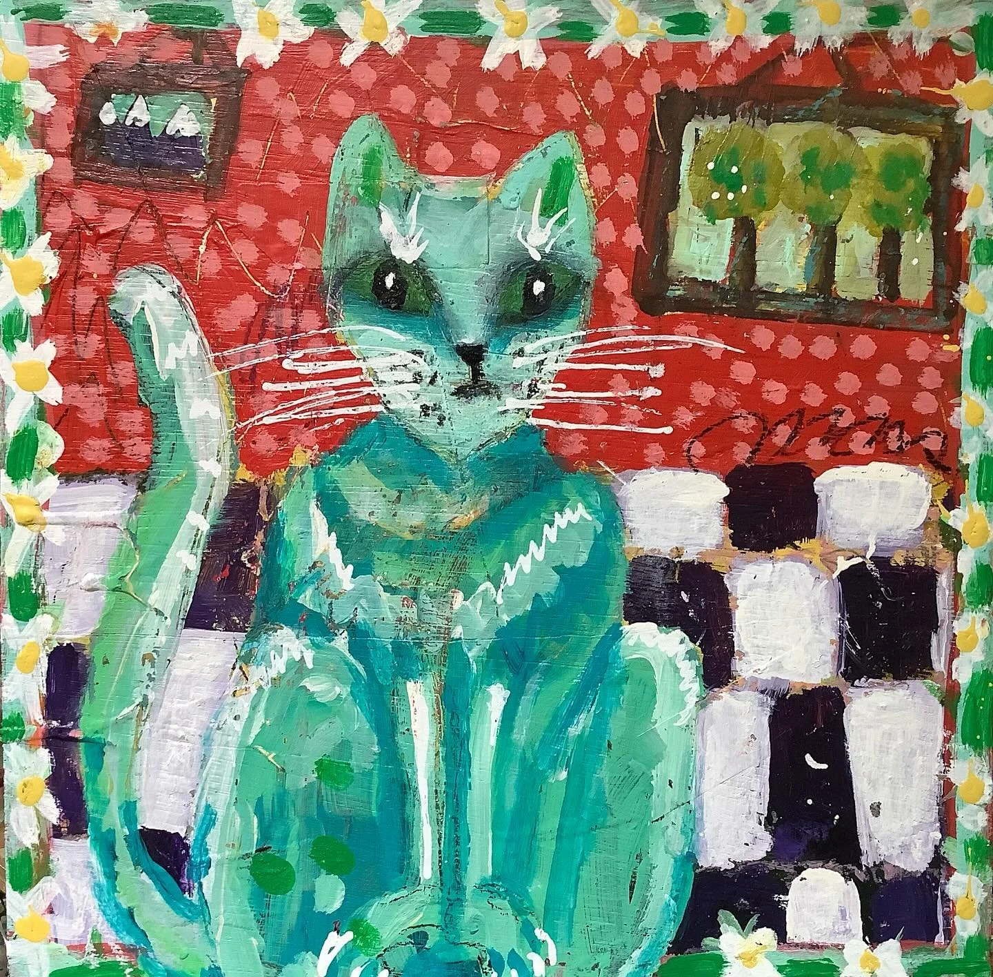It&rsquo;s the purrrfect time to let you know it&rsquo;s only 1 month till #gabriolastudiotour which happens on Thanksgiving weekend Oct. 11-13. 🐈🐈&zwj;⬛🐈🐈&zwj;⬛🐈🐈&zwj;⬛

You&rsquo;ll meet this sassy folksy kitty and so much more at Tammy Hudge