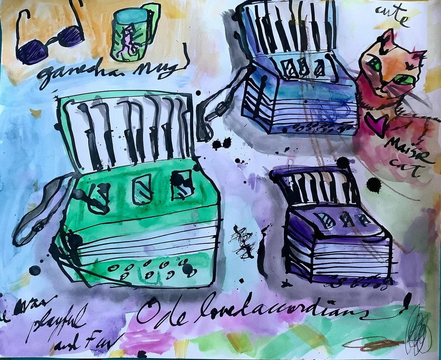 Hey Ode, here&rsquo;s my first art making in 108 days. 

It&rsquo;s been 108 days since you, my  dearly beloved ODE, left behind your beautiful, powerful physical body. 

💔 108 days since your body died.  I know it sounds funny to say it that way, b