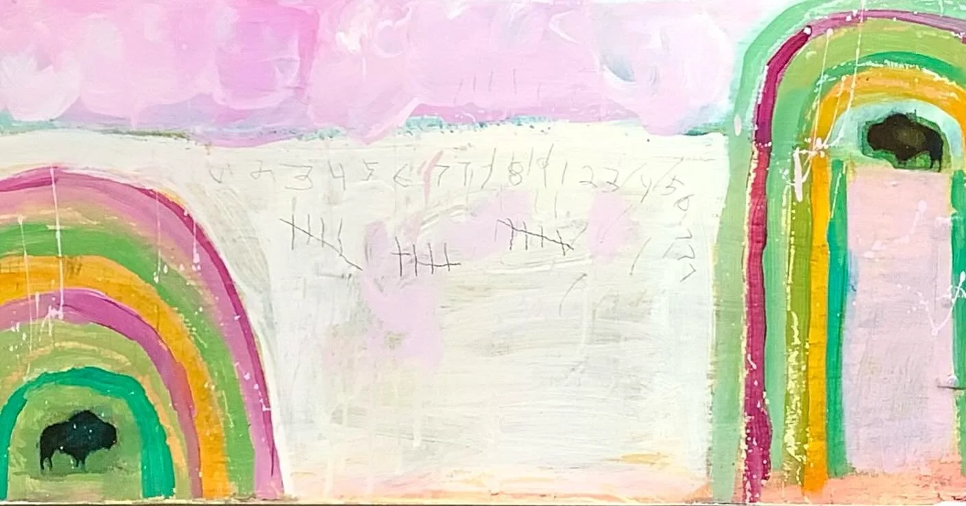 &ldquo;Some scars are carved into our bones, shaping who we become.&rdquo; 

Mixed media on wood panel, 12&rdquo;x 48&rdquo; 

(not all shown because of square format) 

RIP sweet soul man O D E @odesalchemyshop and pink soul sister SharmaRay @wildwo