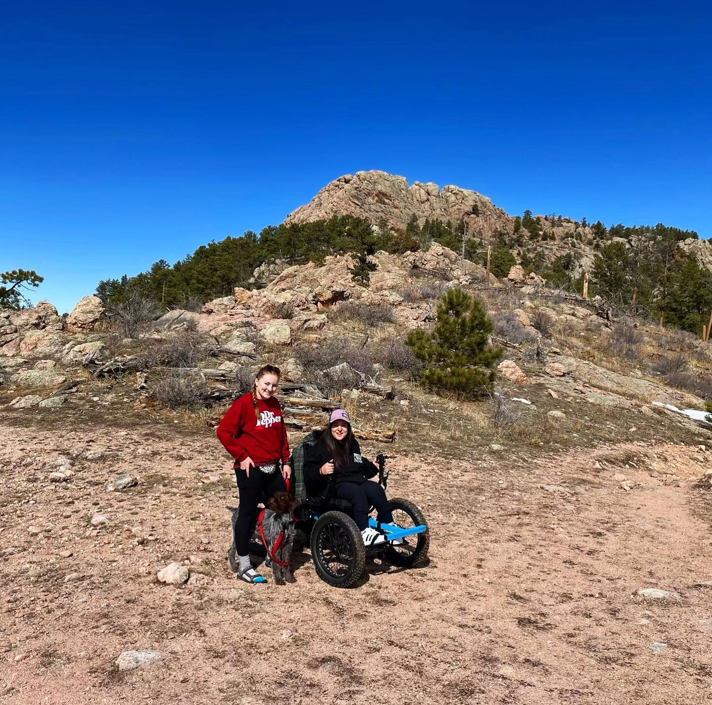 I guess it&rsquo;s about time I made up to Horsetooth Rock&hellip; and about time I got to take Katelyn out in her new off-road &ldquo;wheelchair!&rdquo;
&bull;
&bull;
&bull;
#womenintheoutdoors #getoutside #accessibility #girlsthathike #horsetooth